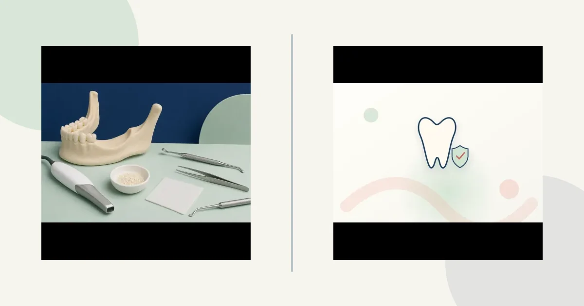 Upper-jaw implant prep (often confused) comparison graphic