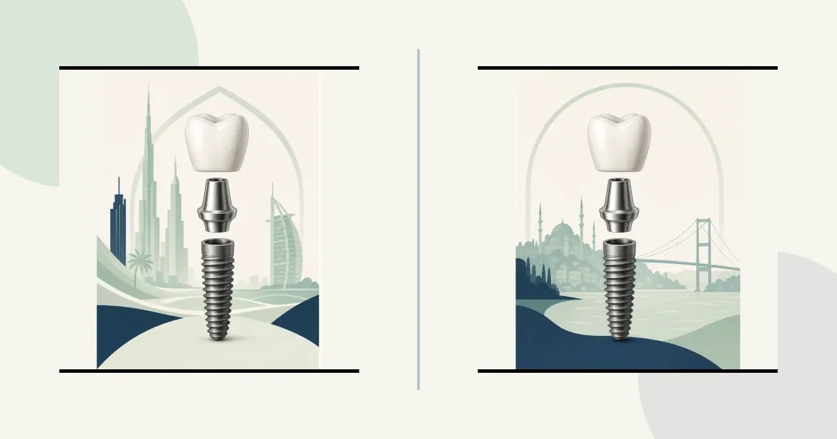 Implant warranty + osseointegration follow-up logistics comparison graphic