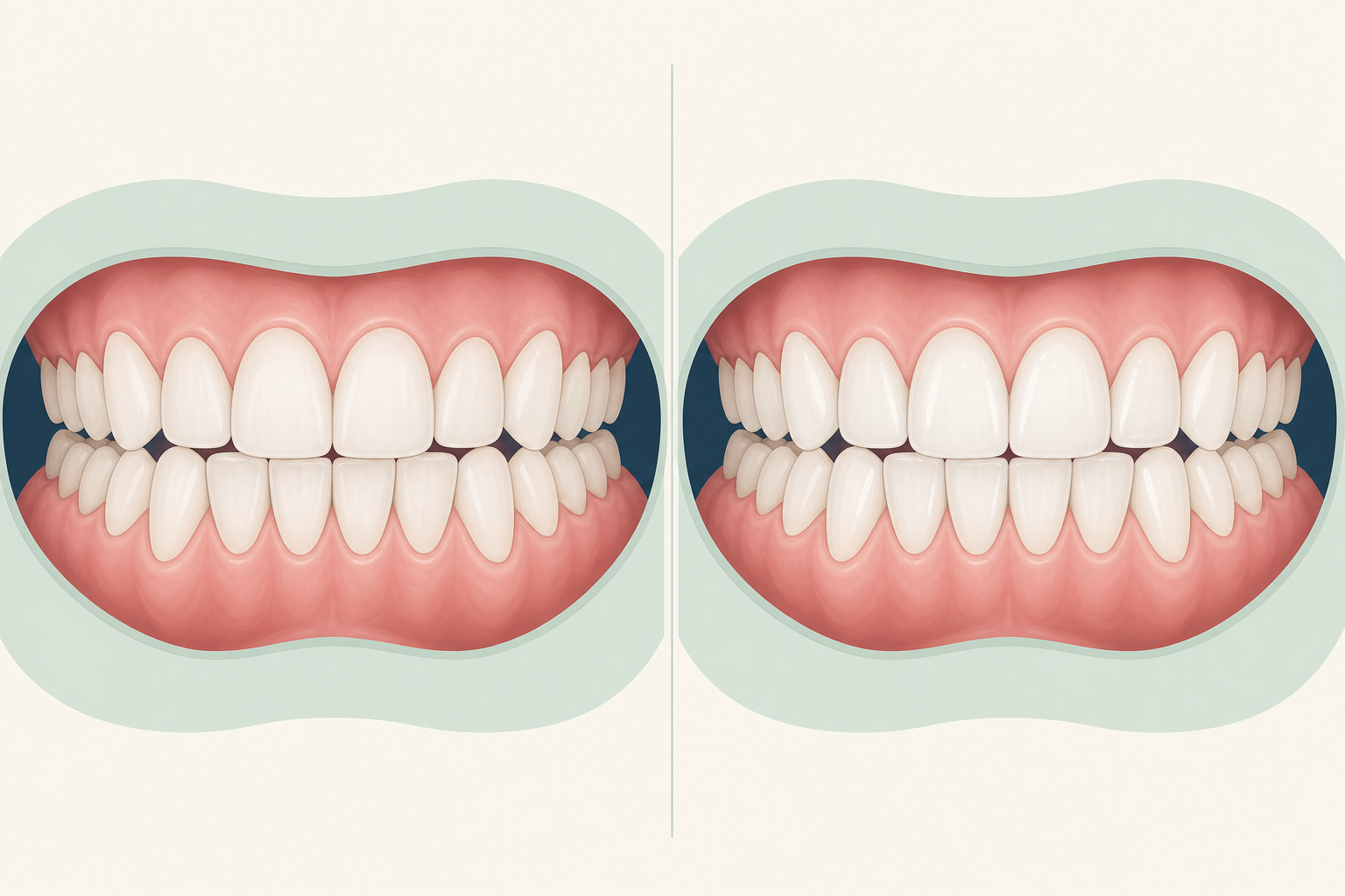 Illustrative diagram: general anaesthesia dentistry vs iv sedation