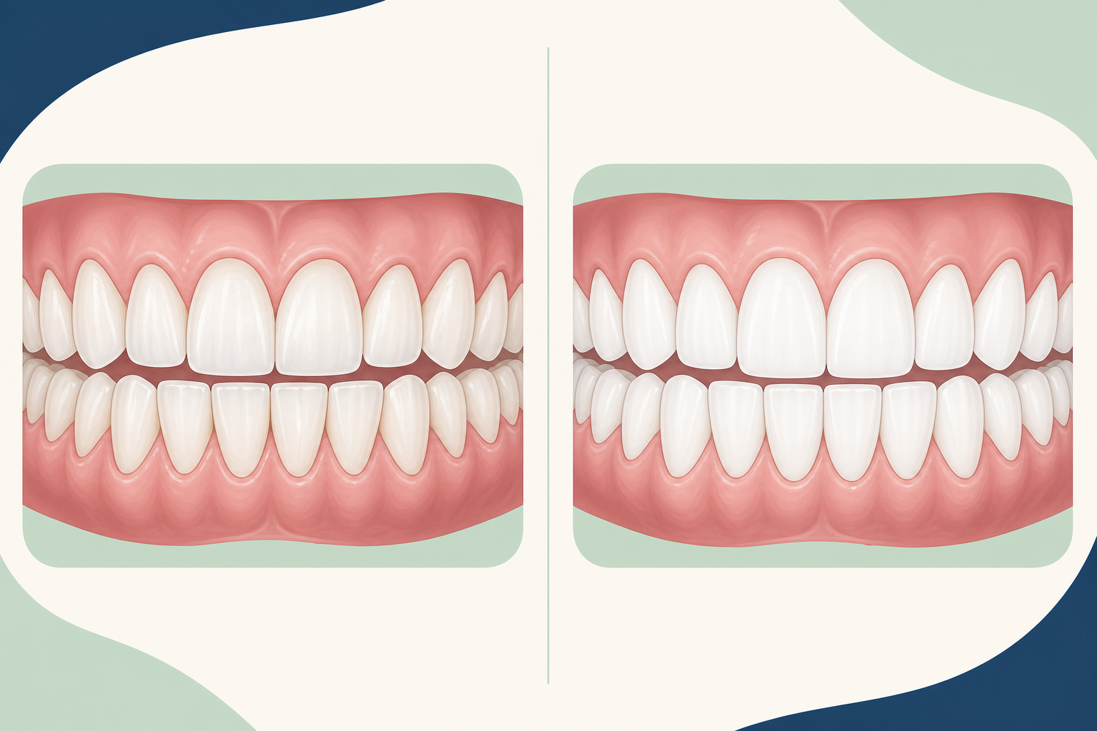 Illustrative diagram: hollywood smile in riyadh vs turkey