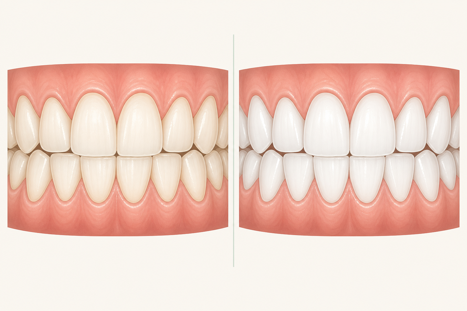 Illustrative diagram: teeth whitening in dubai vs turkey
