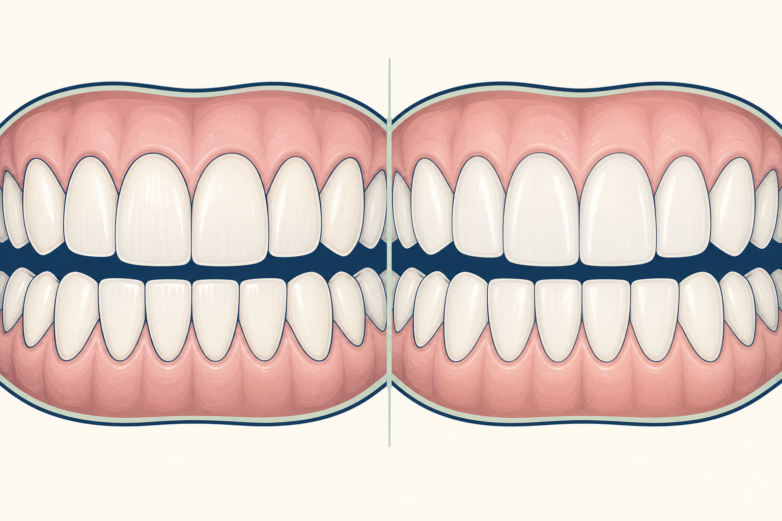 Illustrative diagram: veneers in dubai vs turkey