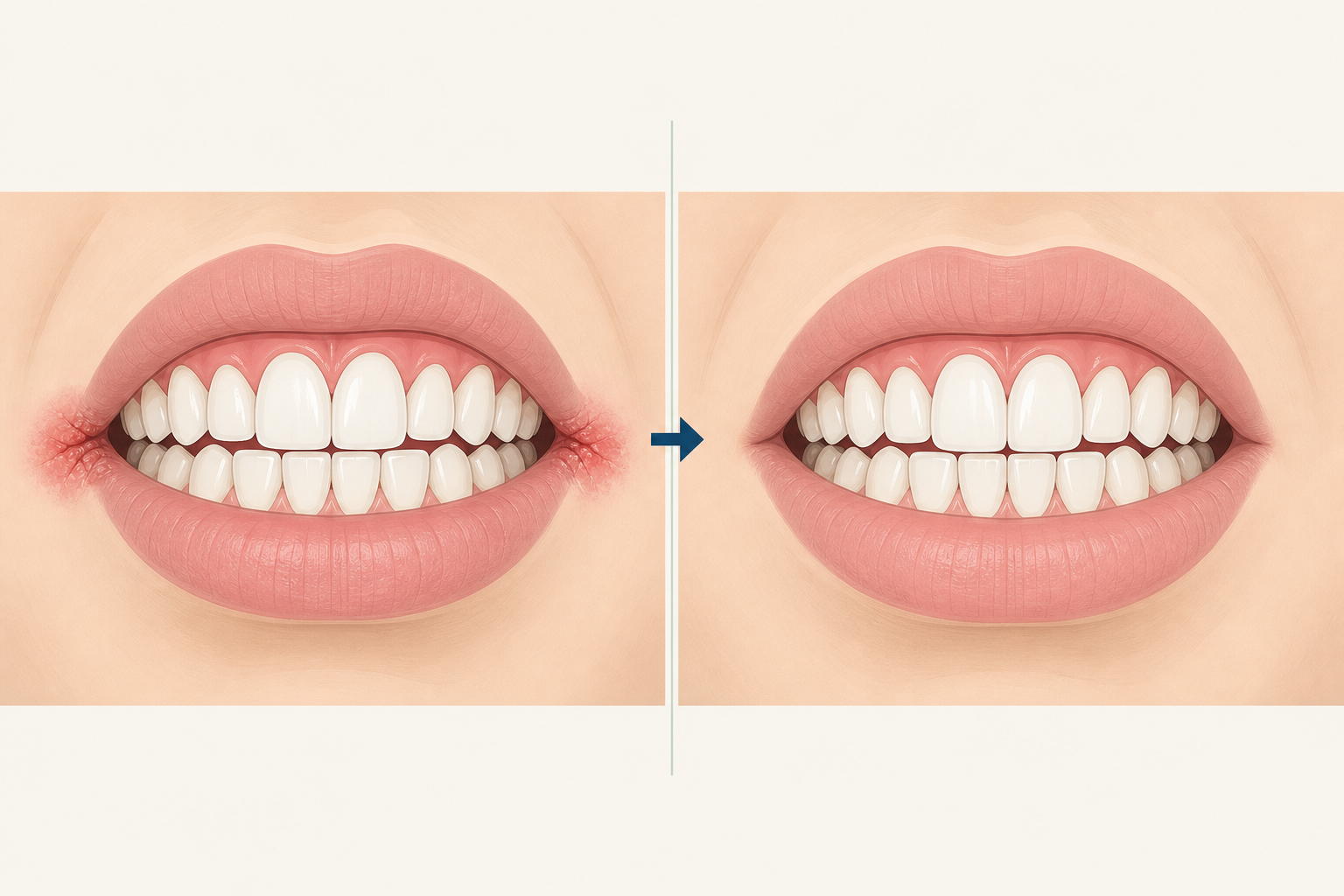 Illustrative diagram: Angular Cheilitis