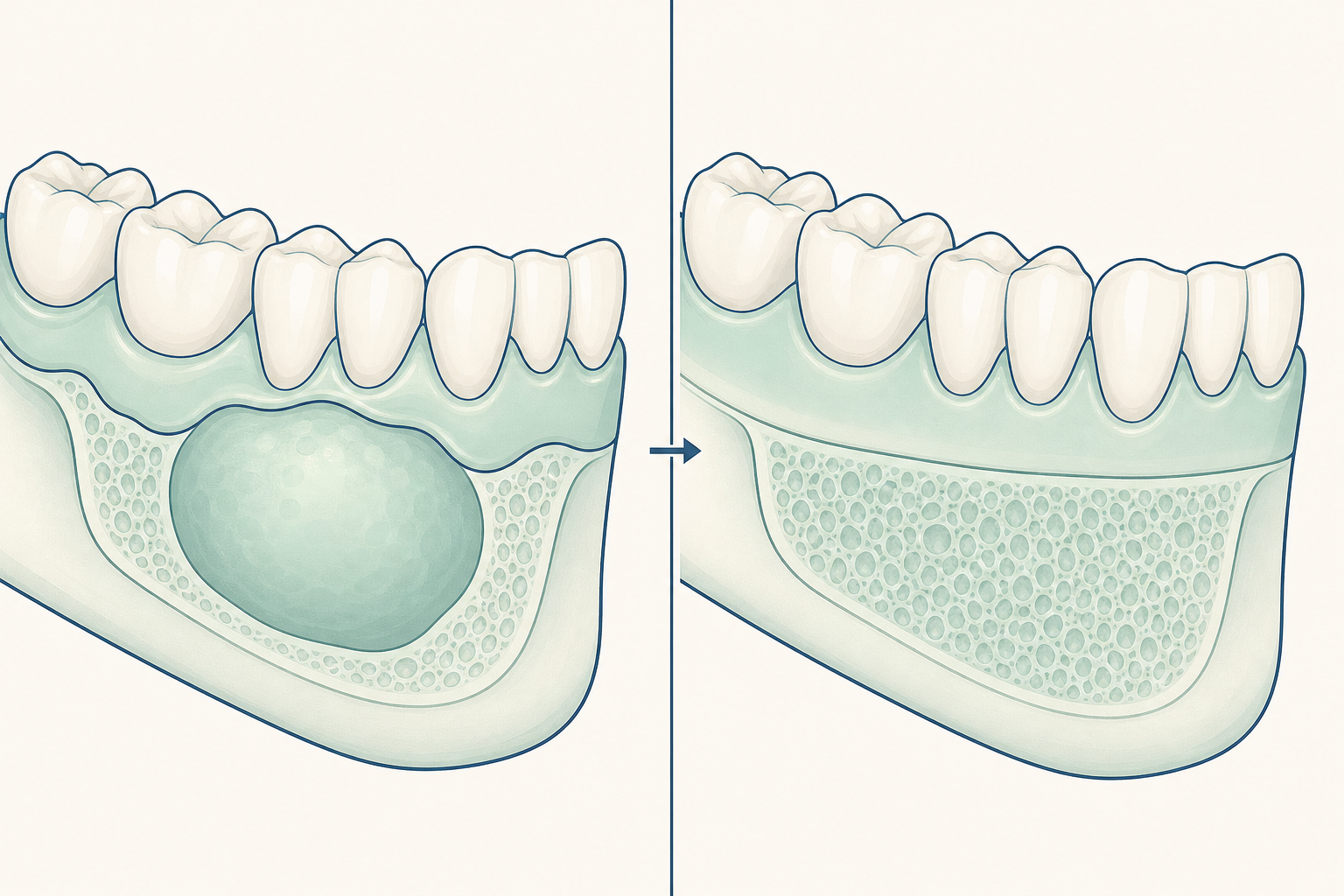 Illustrative diagram: Central Giant Cell Granuloma