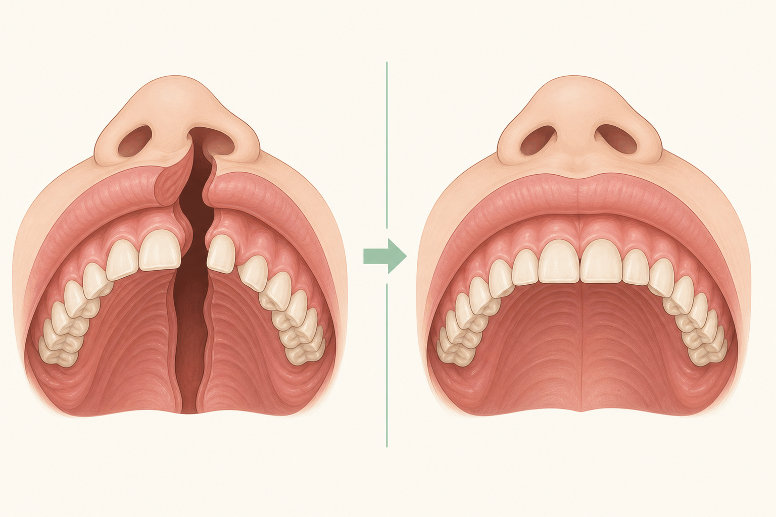 Illustrative diagram: Cleft Lip & Palate