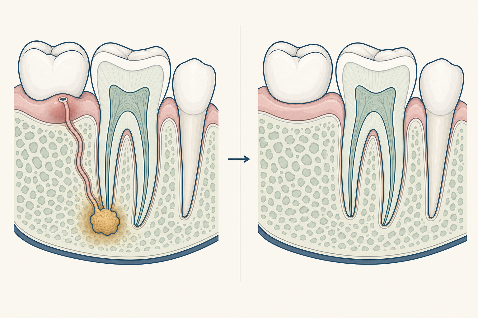 Illustrative diagram: Dental Sinus Tract