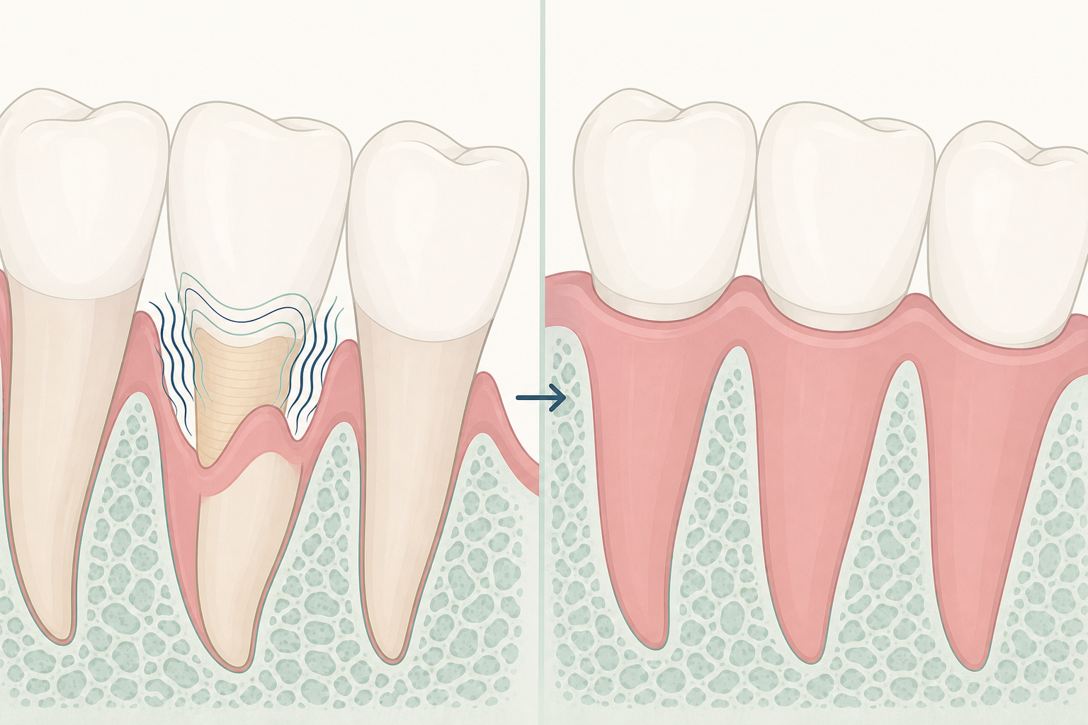 Illustrative diagram: Dentin Hypersensitivity