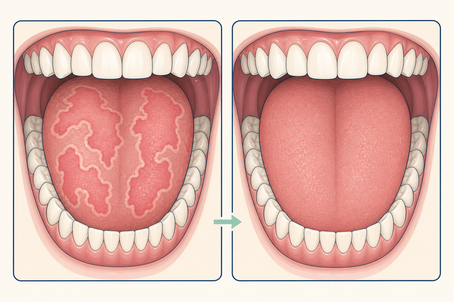 Illustrative diagram: Geographic Tongue