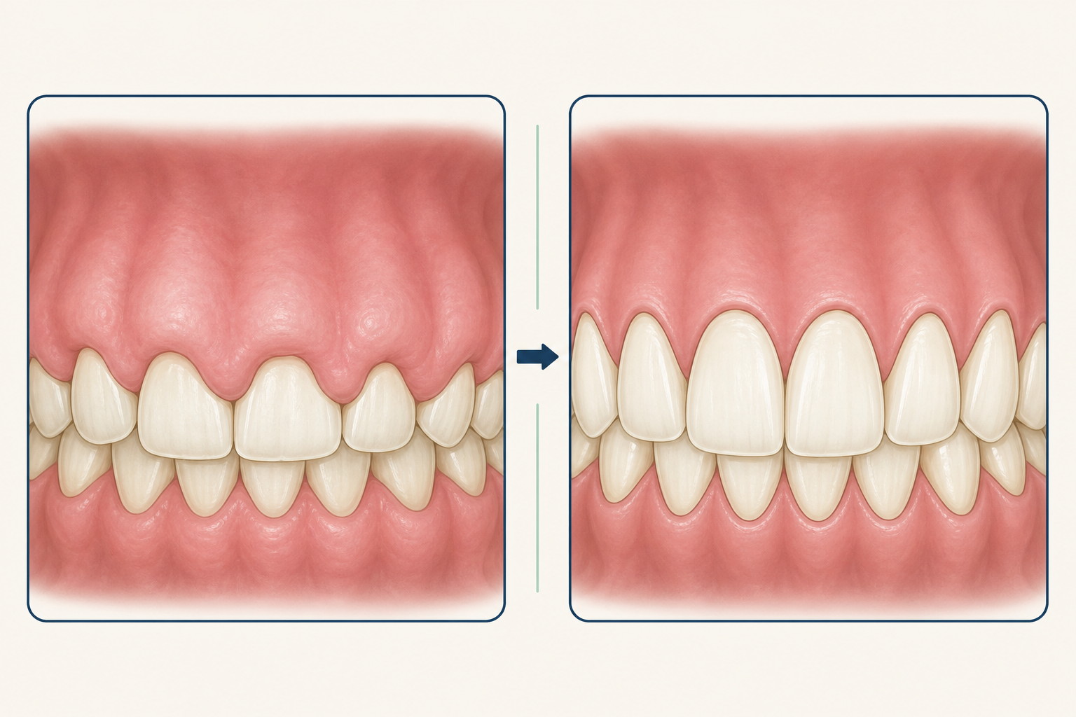 Illustrative diagram: Gum Overgrowth
