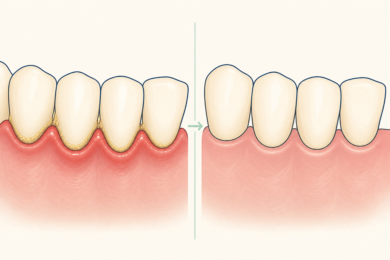 Illustrative diagram: Gingivitis