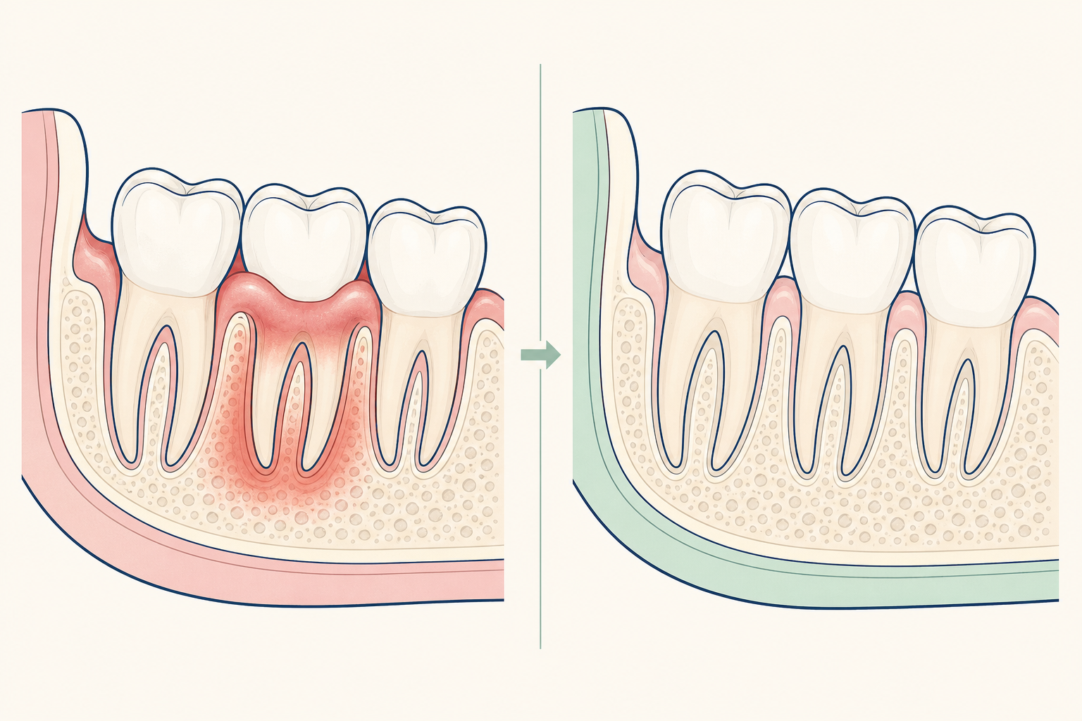 Illustrative diagram: Inflammatory Jaw Condition