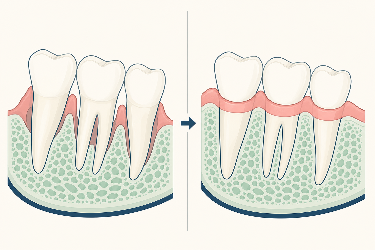Illustrative diagram: Jawbone Loss