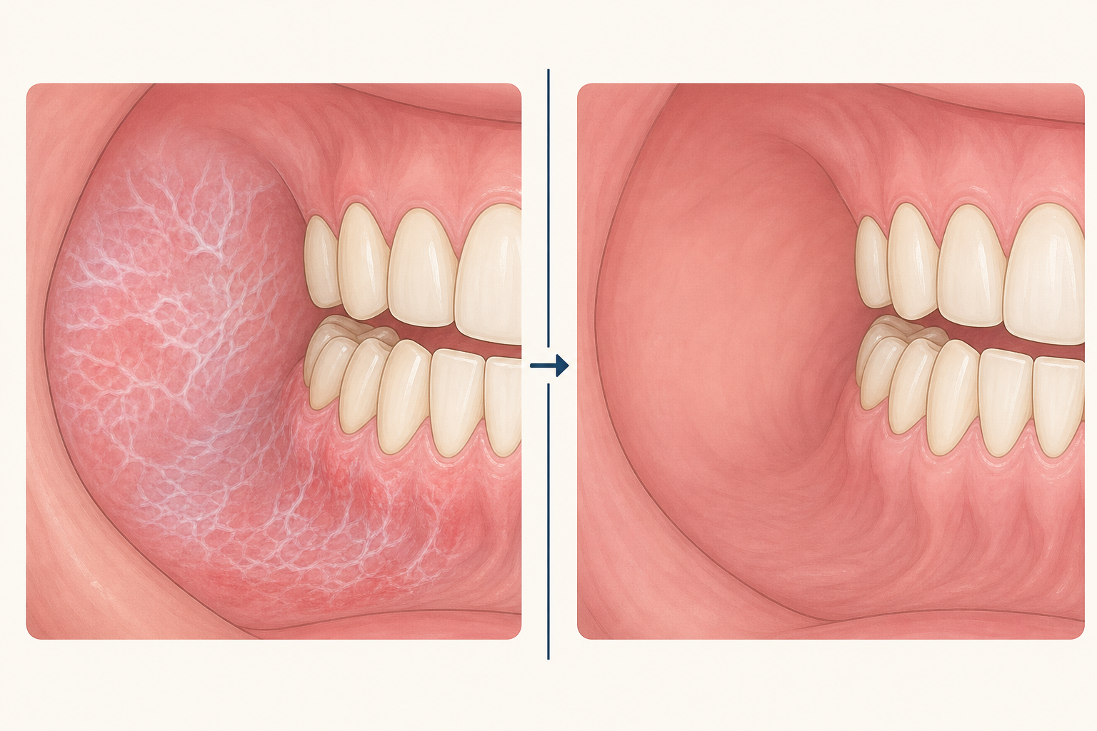 Illustrative diagram: Oral Lichen Planus