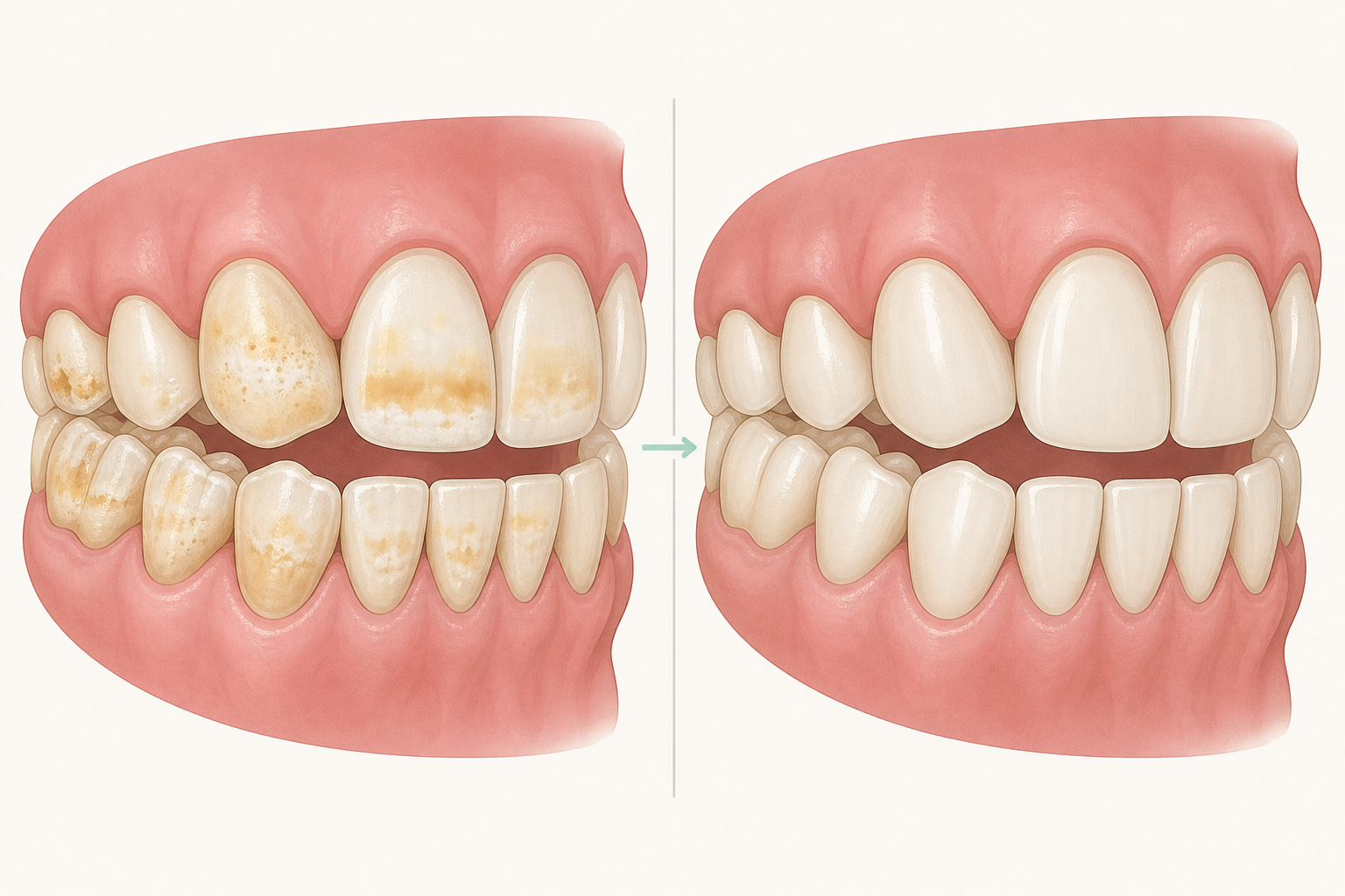 Illustrative diagram: Molar-Incisor Hypomineralisation