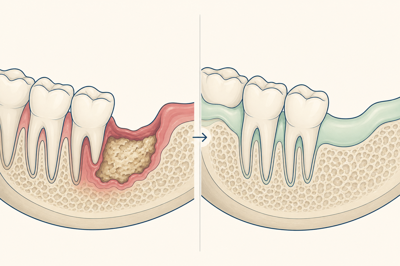 Illustrative diagram: Medication-Related Osteonecrosis of the Jaw