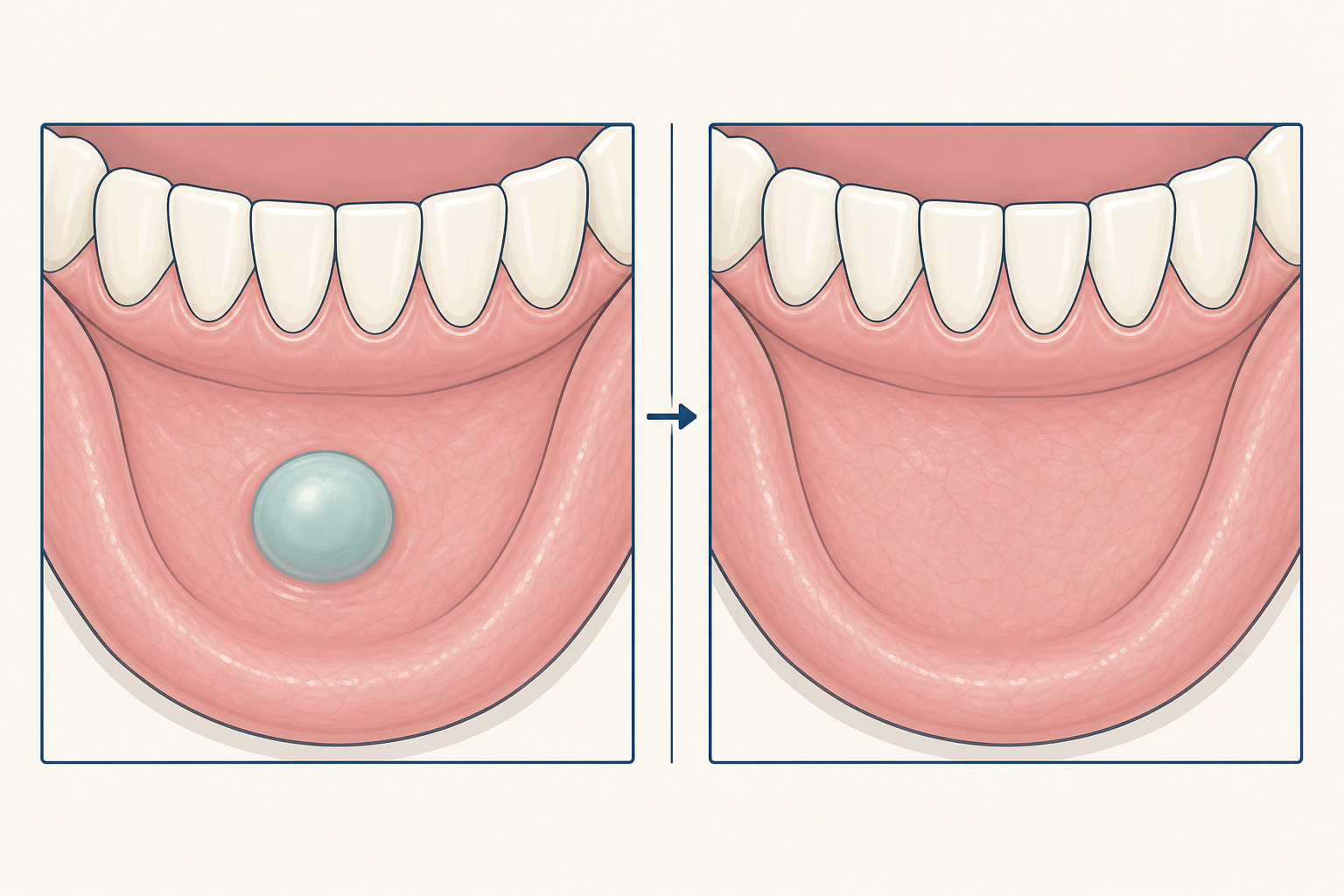 Illustrative diagram: Mucocele
