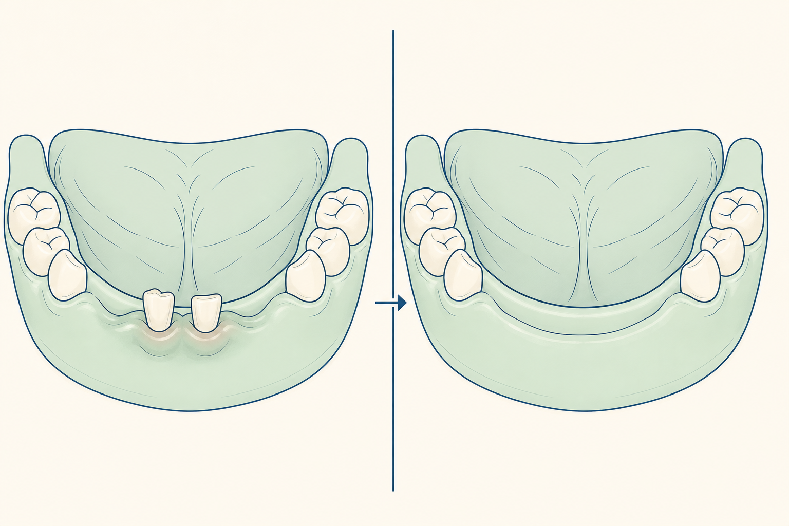 Illustrative diagram: Natal Teeth