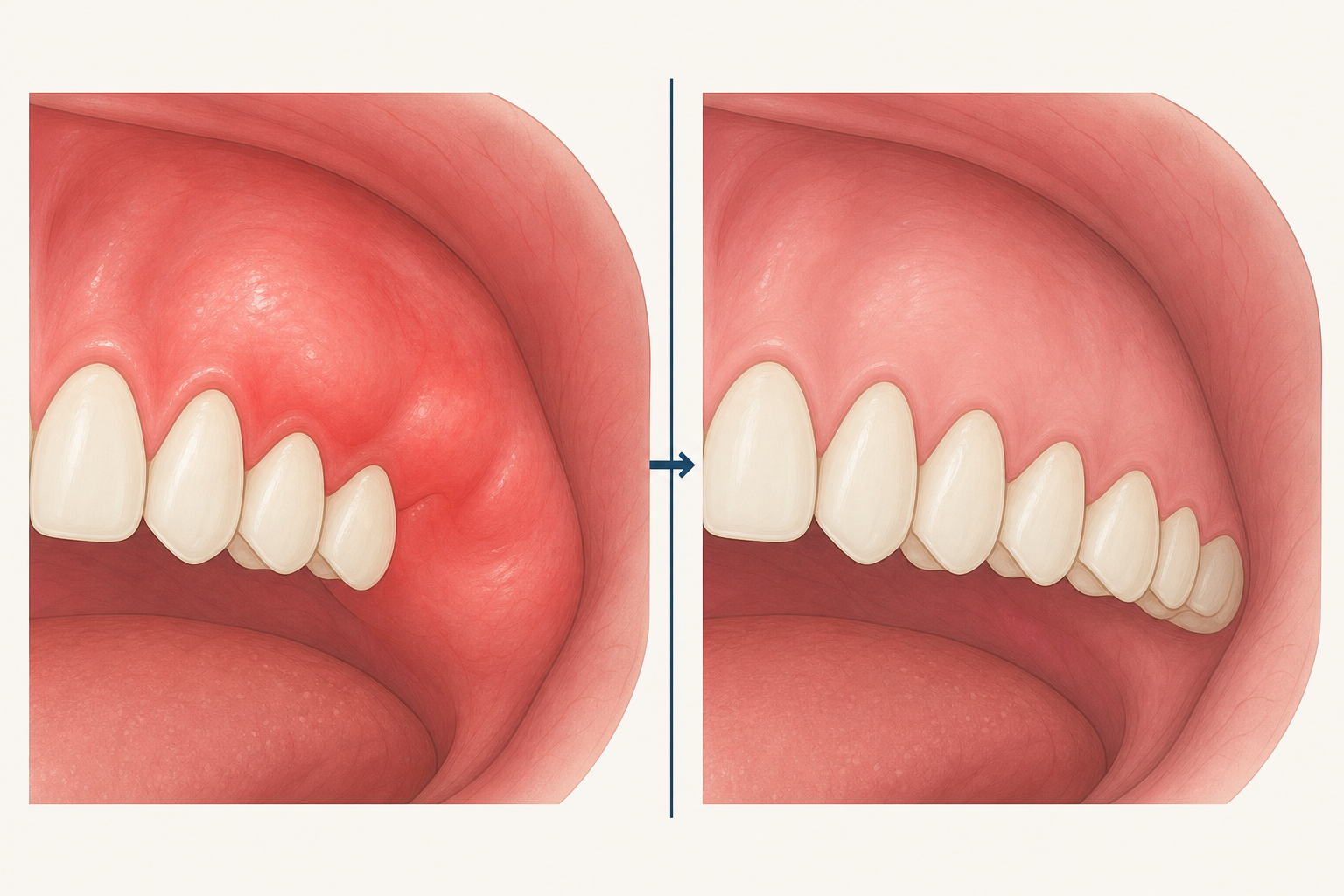 Illustrative diagram: Oral Cellulitis