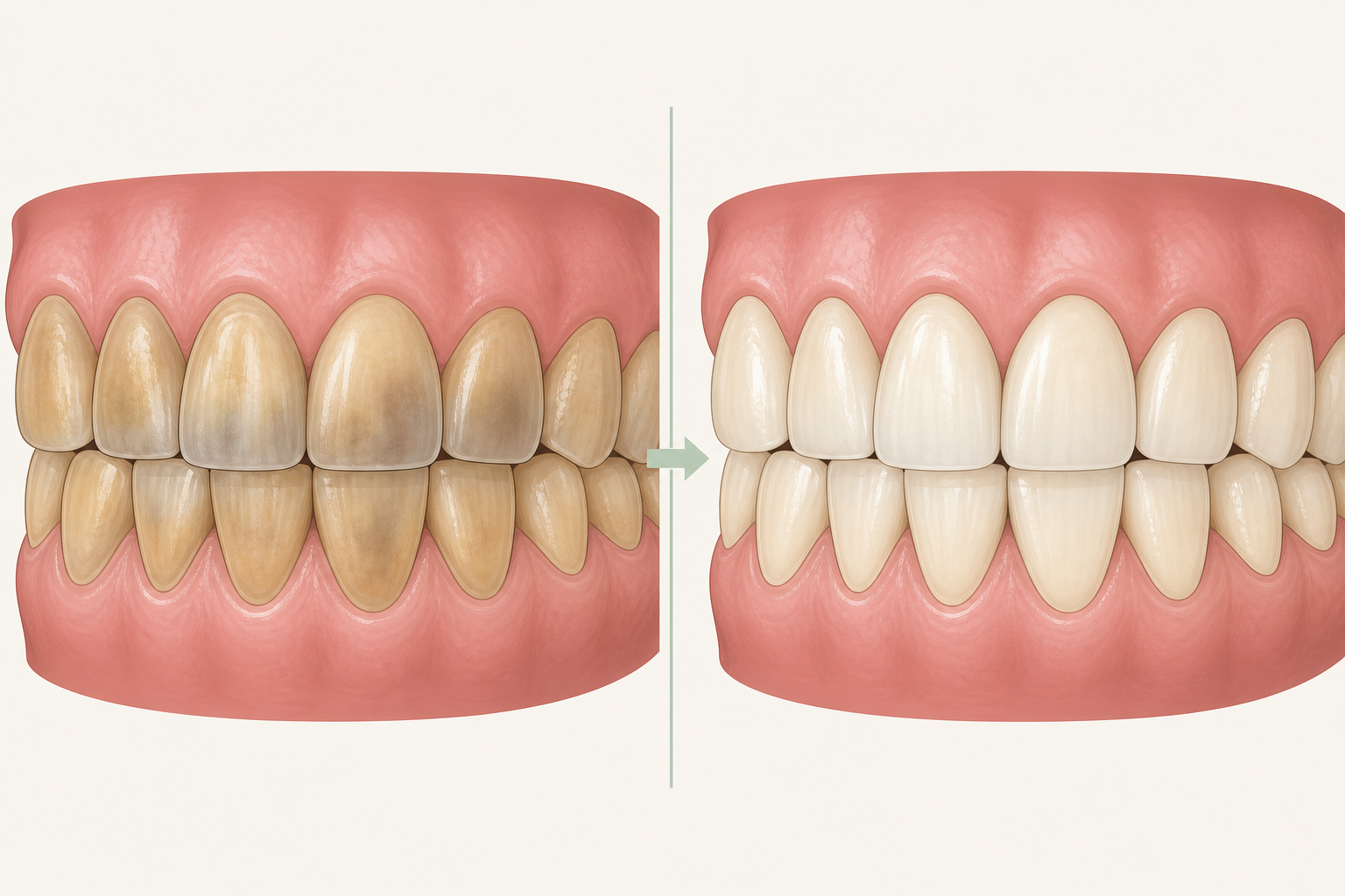 Illustrative diagram: Post-Eruptive Tooth Discoloration