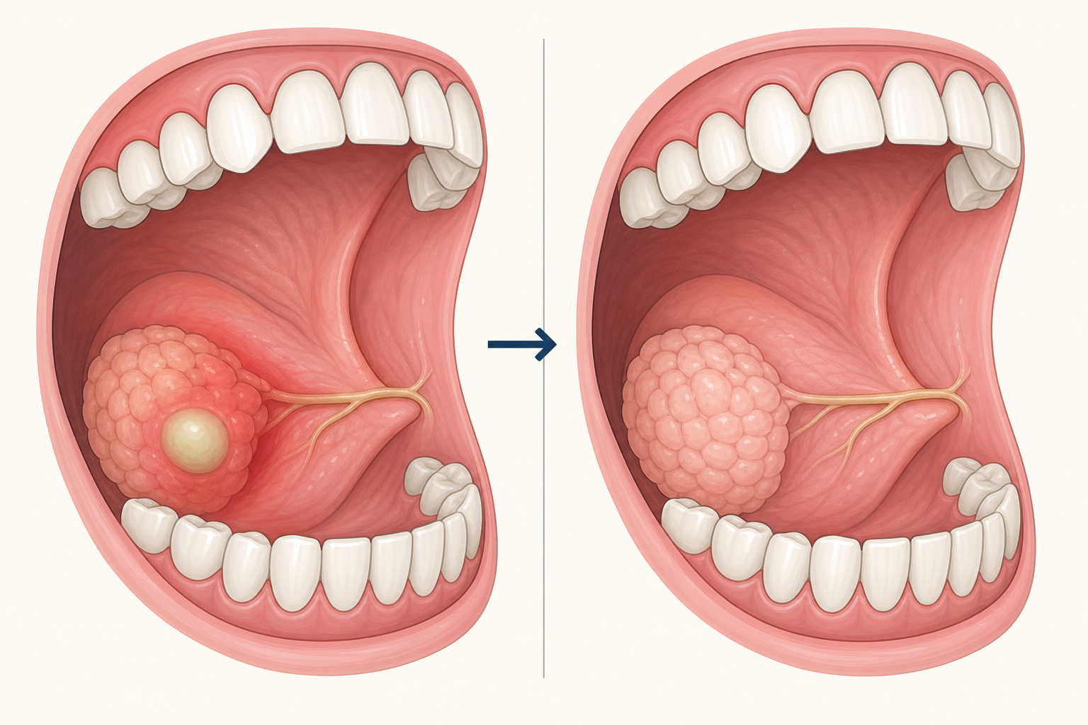 Illustrative diagram: Salivary Gland Abscess