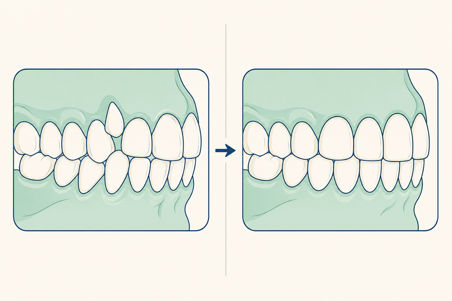 Illustrative diagram: Extra Teeth