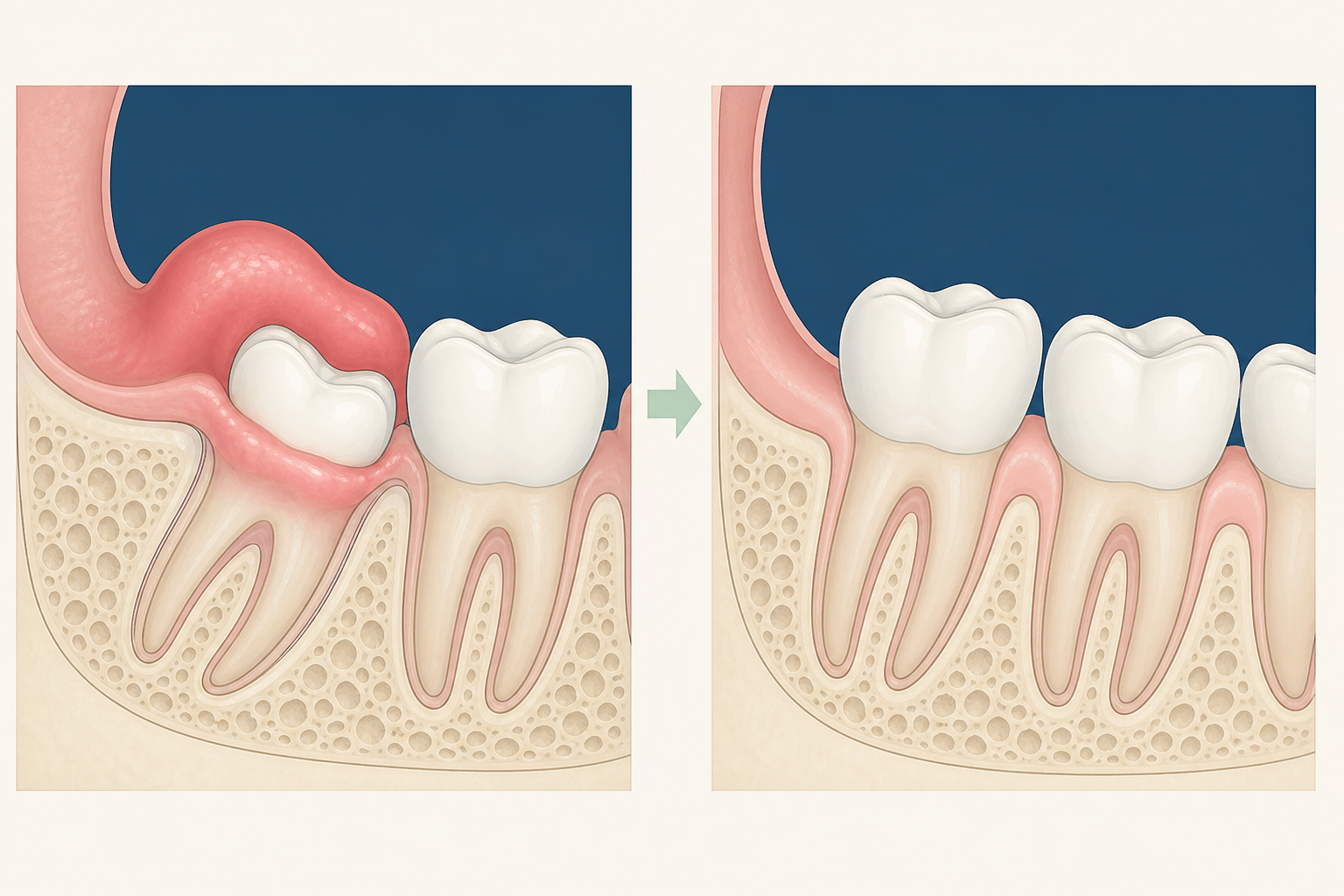 Illustrative diagram: Teething Syndrome