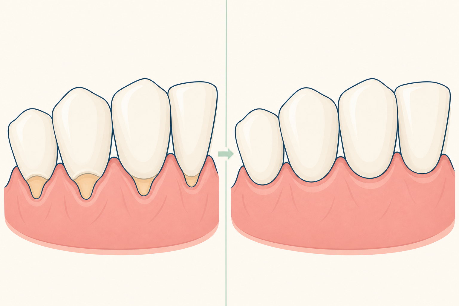 Illustrative diagram: Tooth Abrasion