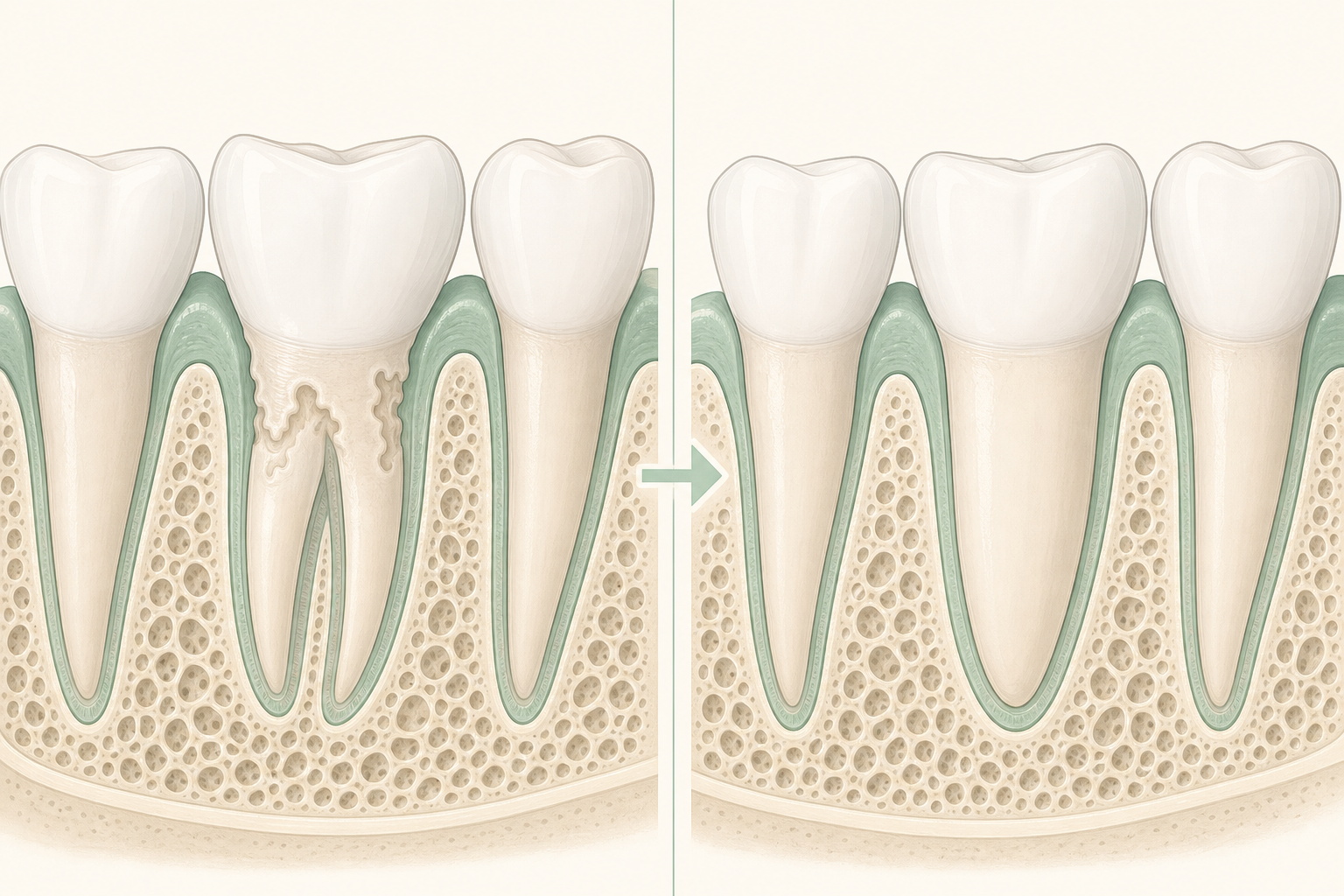 Illustrative diagram: Tooth Resorption