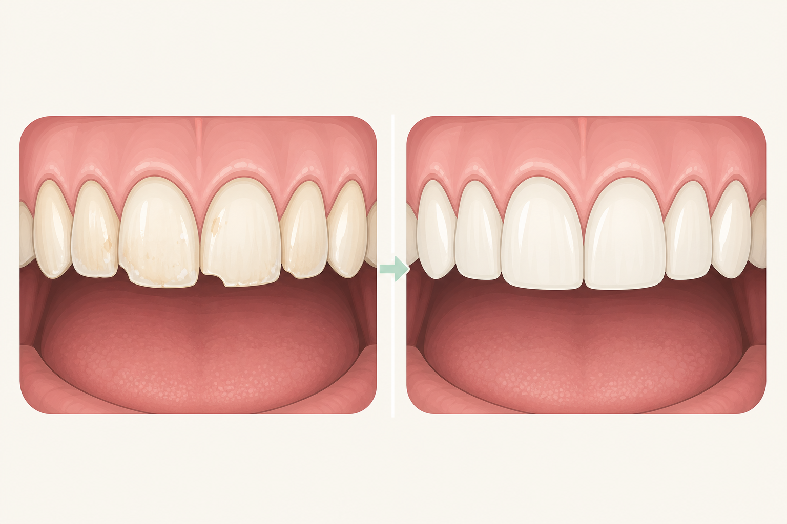 Illustrative diagram: Dental Bonding