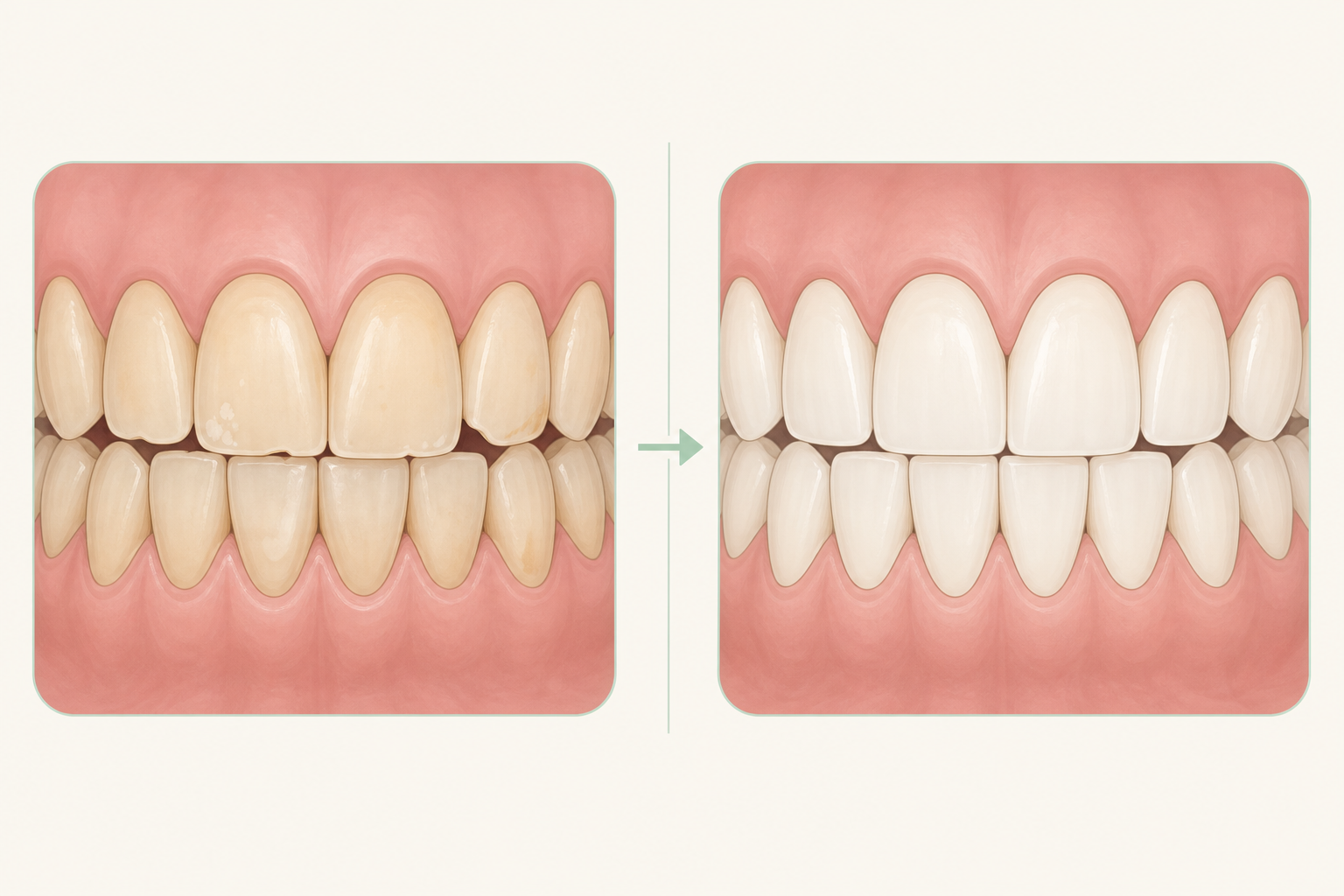 Illustrative diagram: Professional Home Whitening Kits