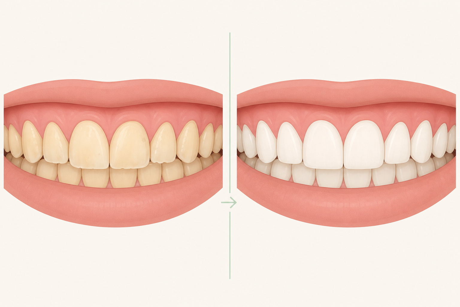 Illustrative diagram: Laser Teeth Whitening