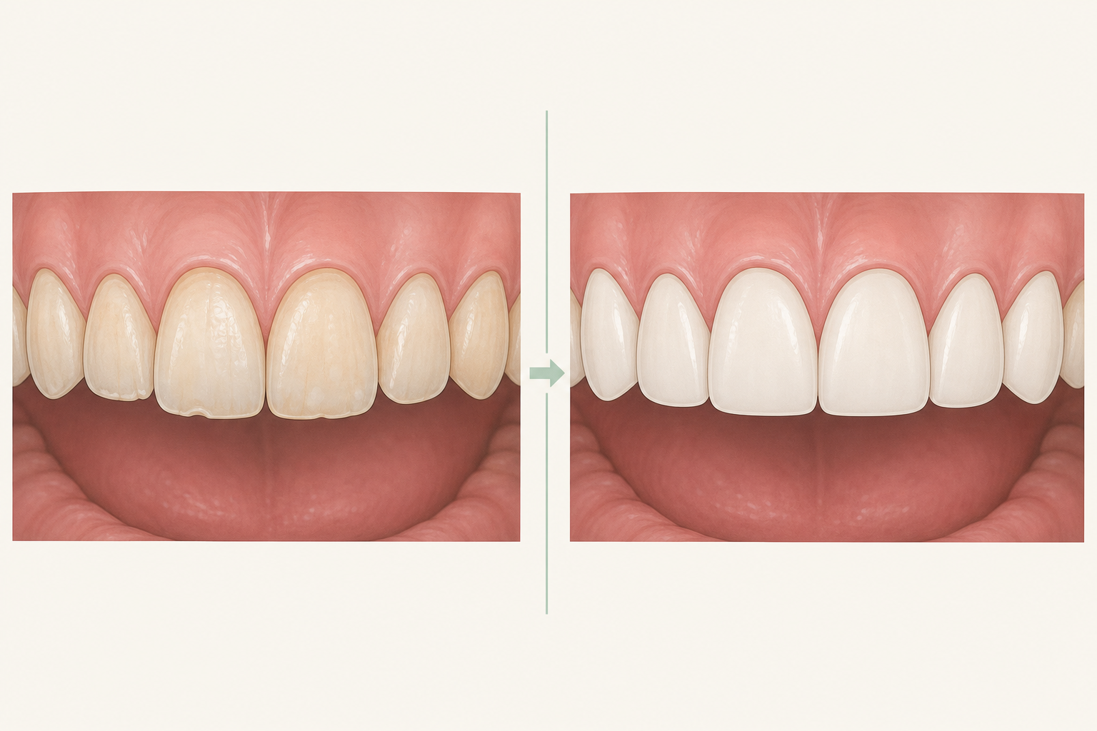 Illustrative diagram: Zirconia Veneers