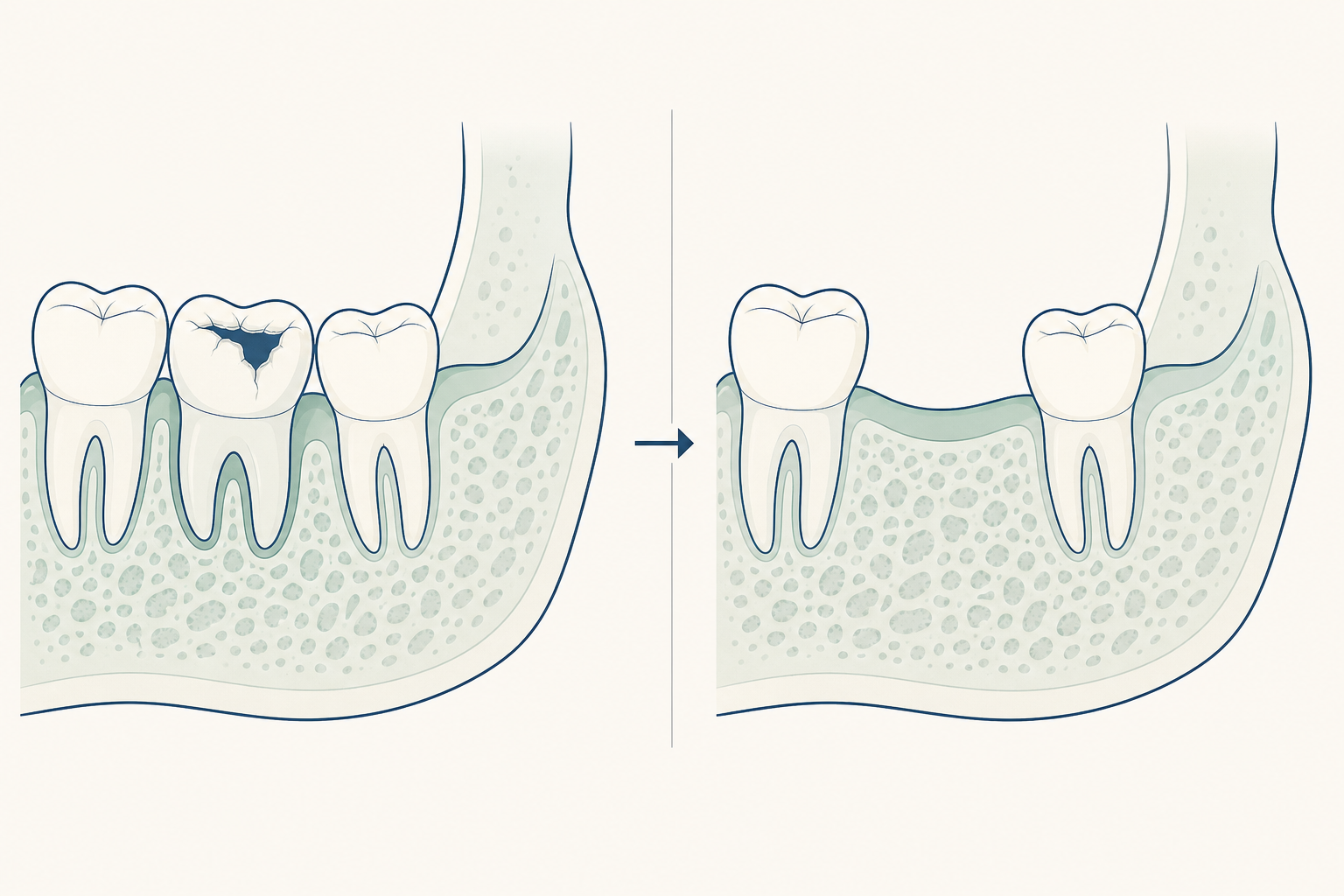 Illustrative diagram: Tooth Extraction