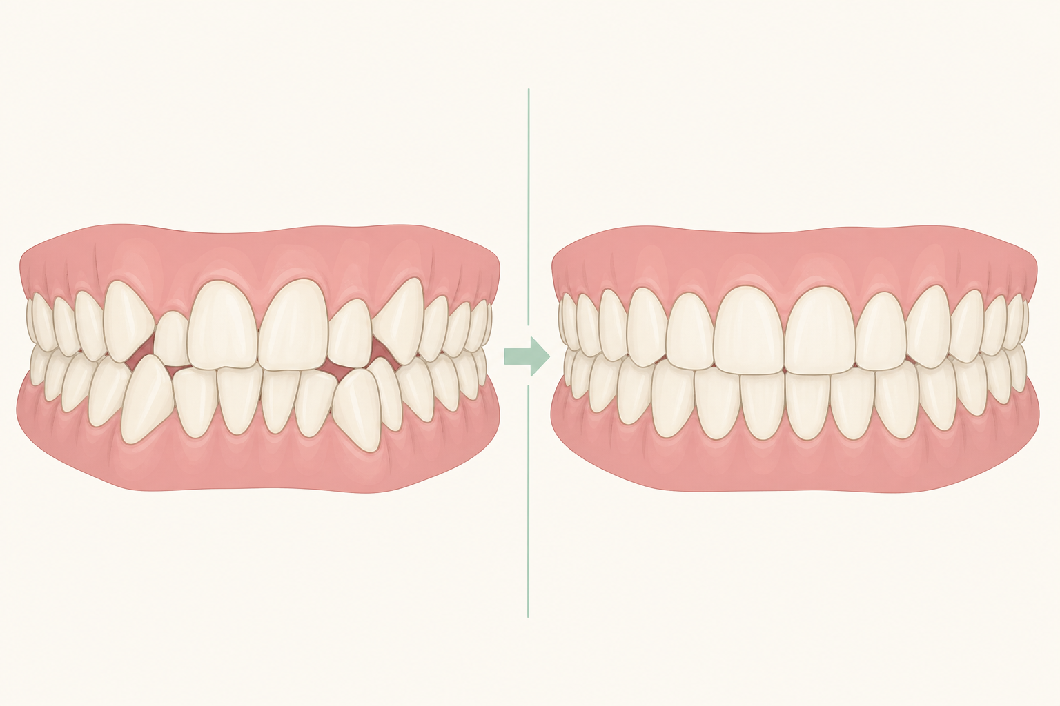 Illustrative diagram: Invisalign