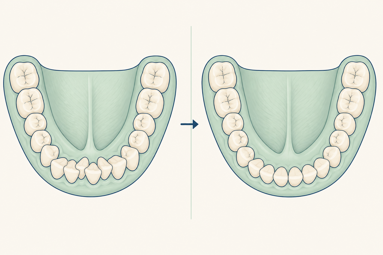 Illustrative diagram: Permanent Retainers