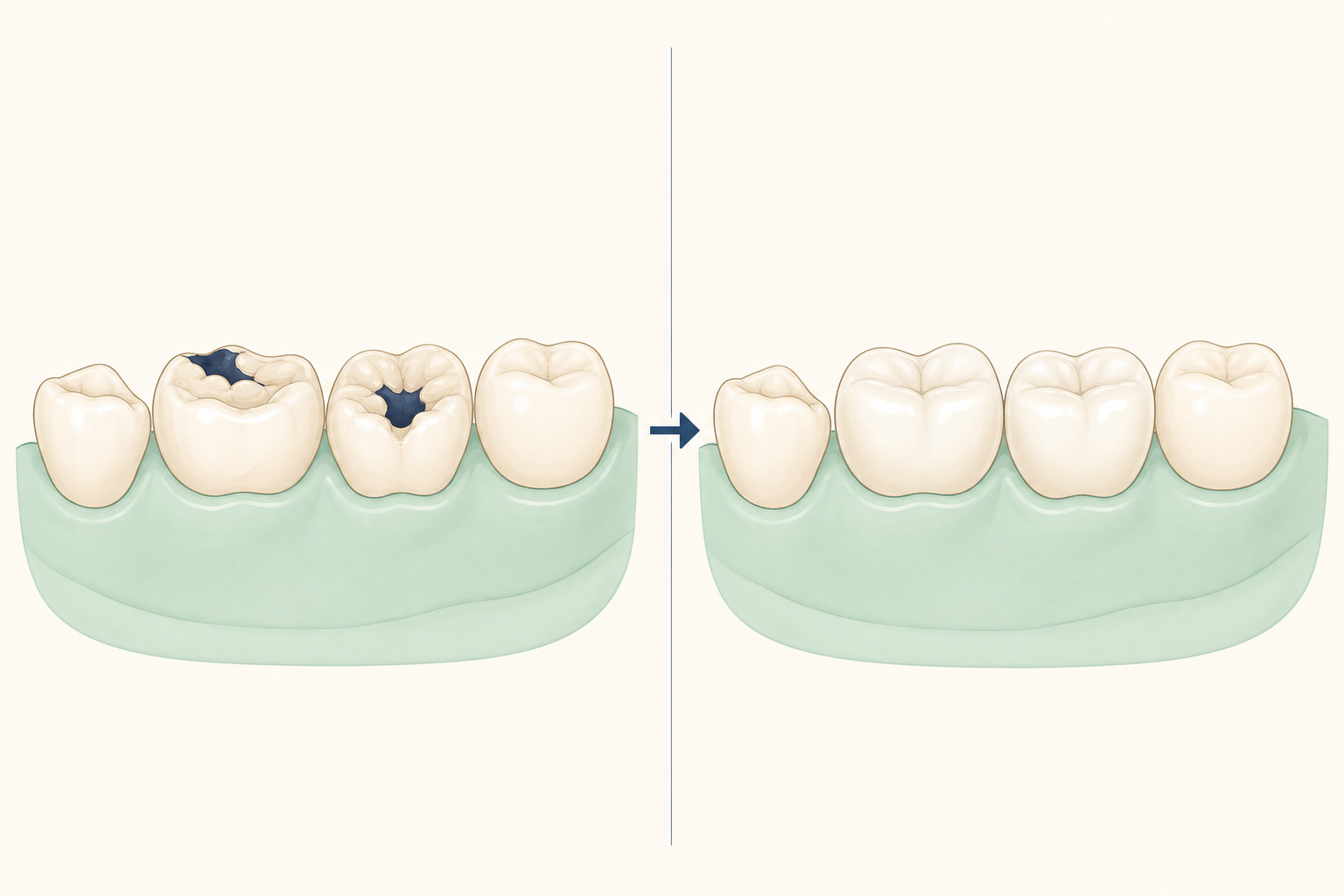 Illustrative diagram: Pediatric Crowns