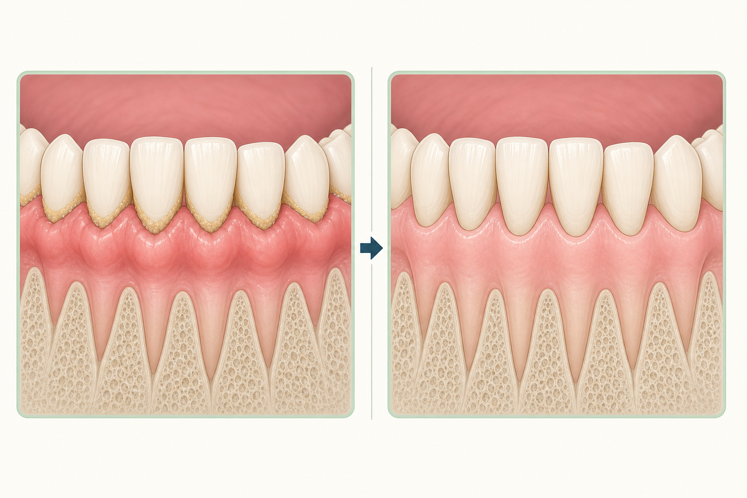 Illustrative diagram: Crown Lengthening