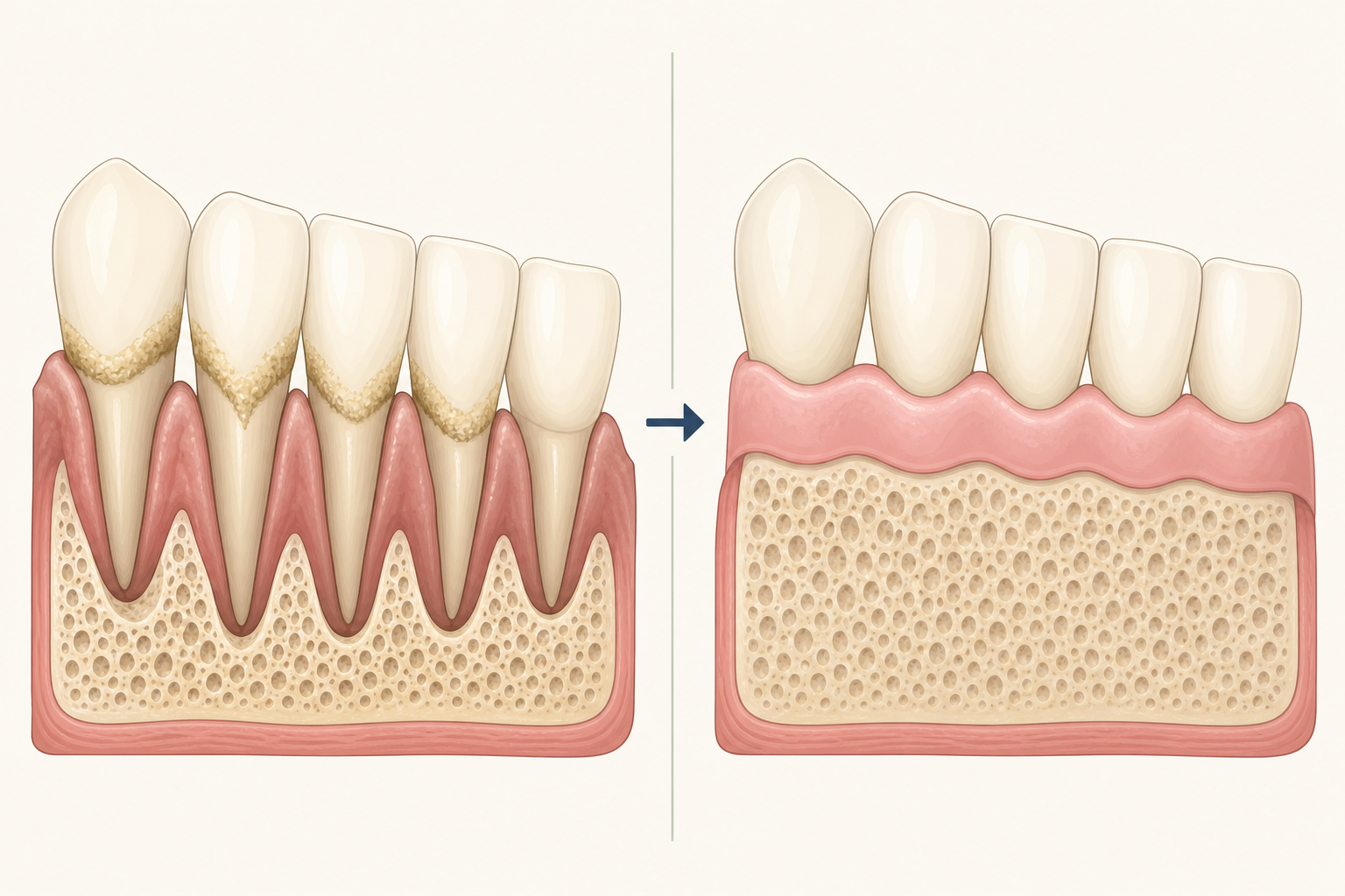 Illustrative diagram: Guided Bone Regeneration