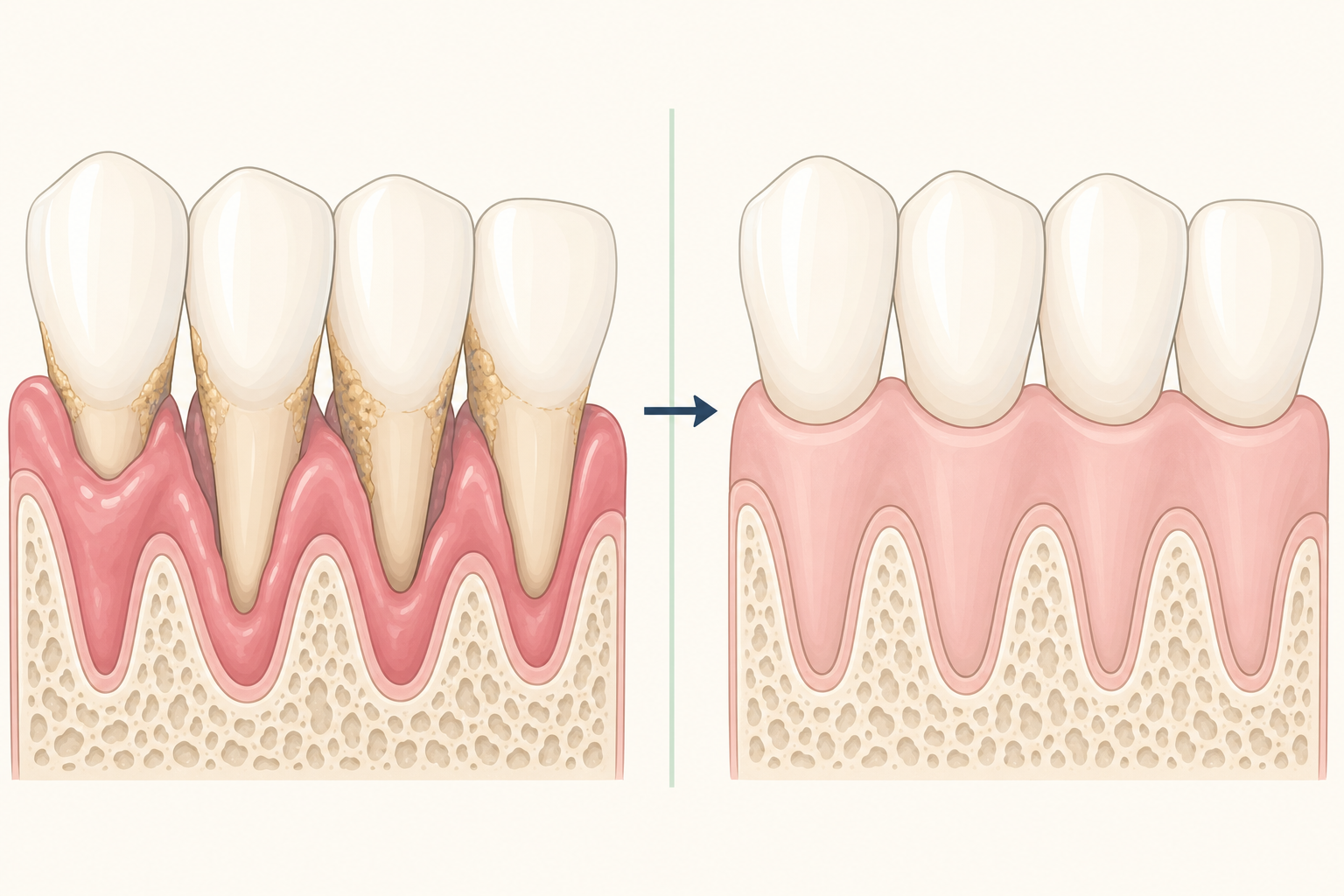 Illustrative diagram: Gum Surgery