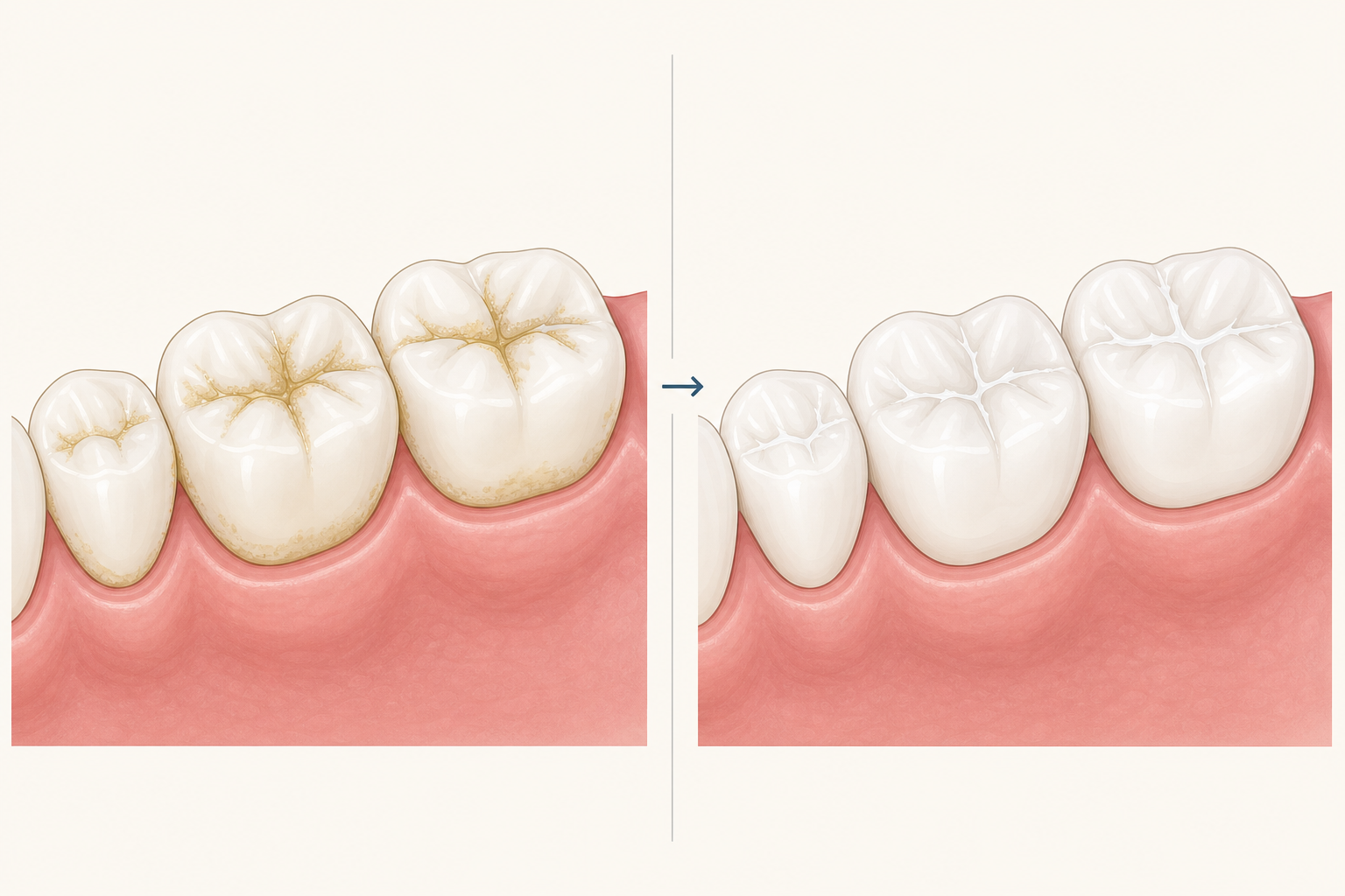 Illustrative diagram: Preventive Resin Restoration