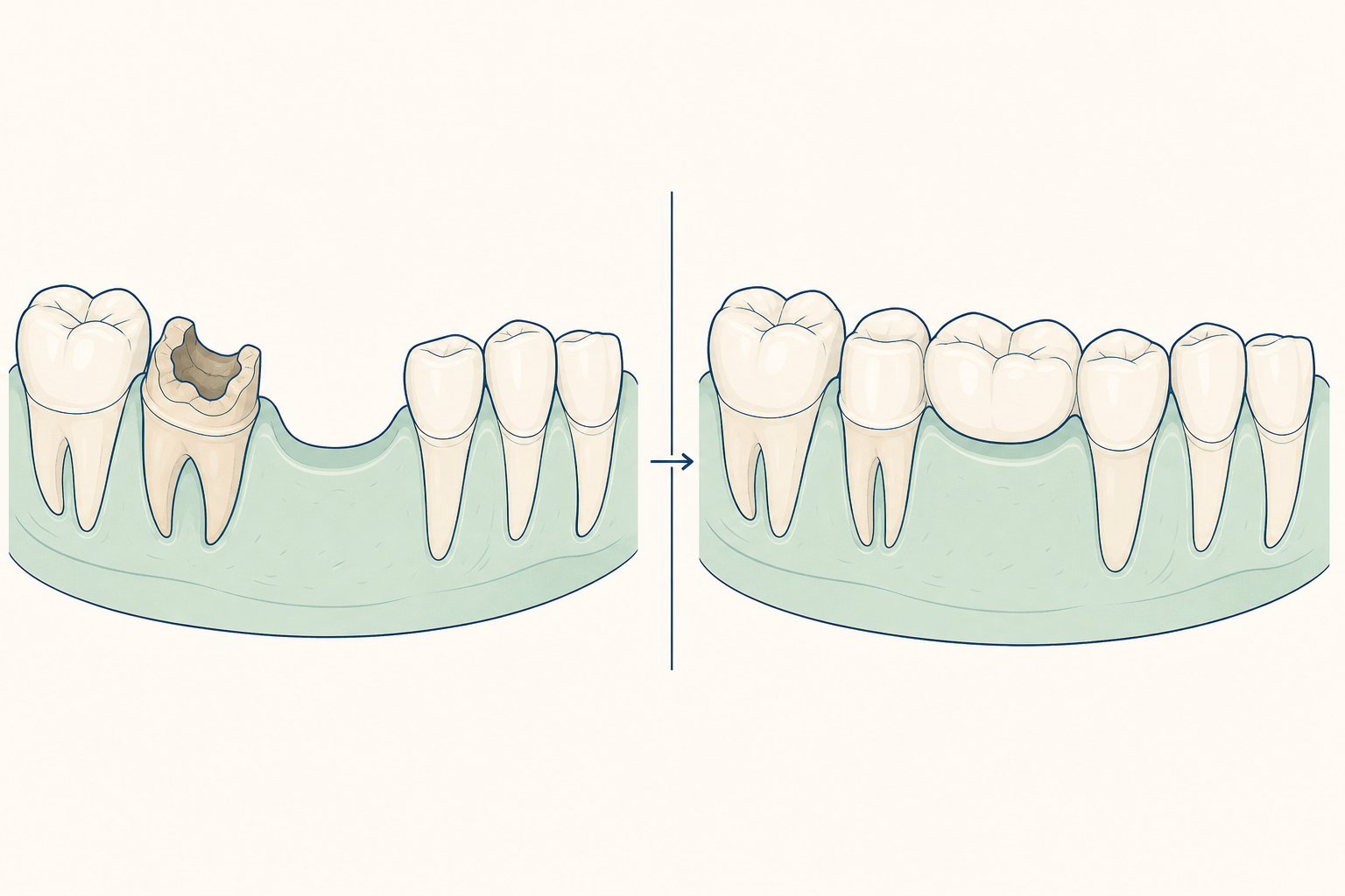 Illustrative diagram: Dental Bridges