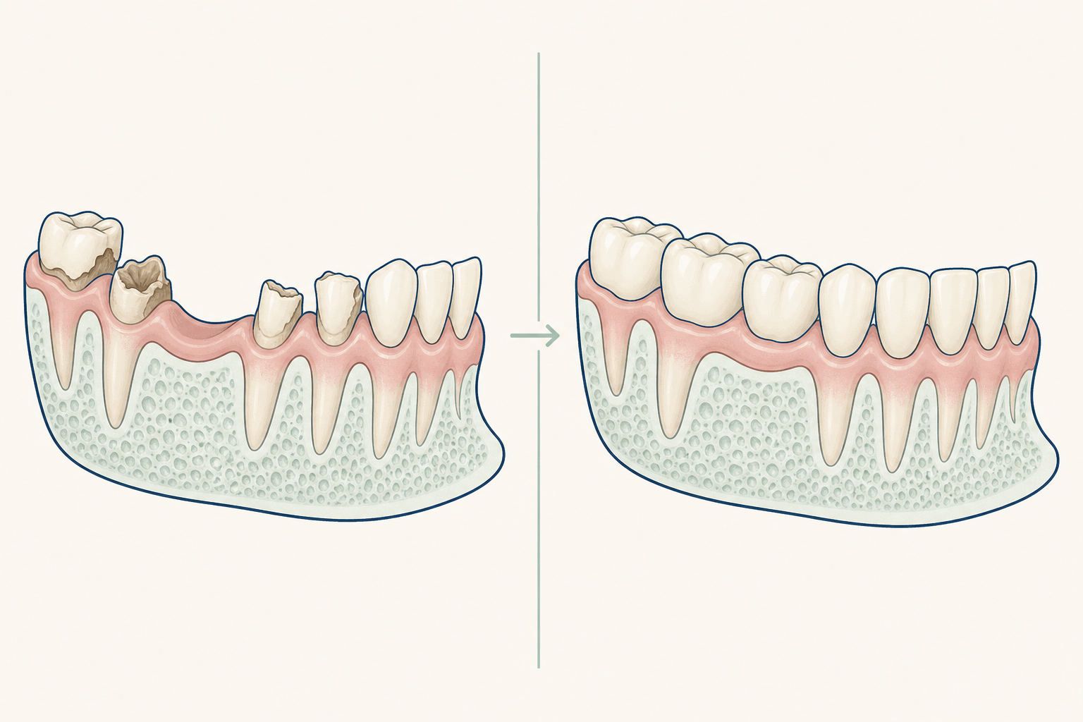 Illustrative diagram: Dental Crowns