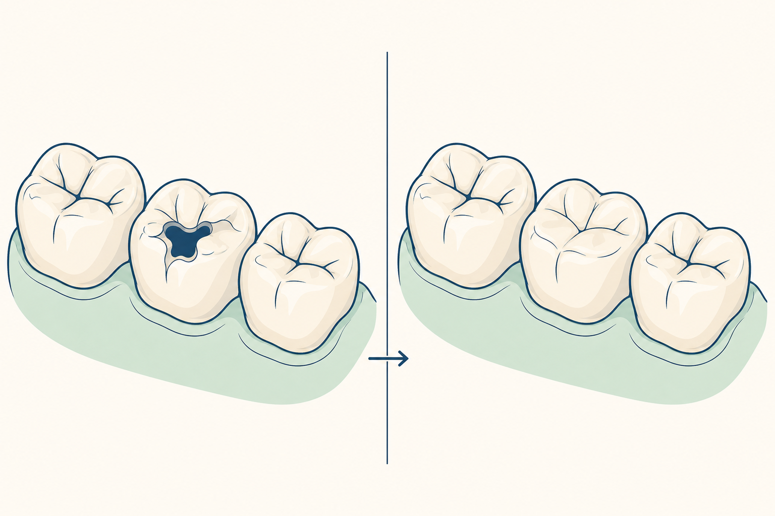 Illustrative diagram: Ceramic Fillings
