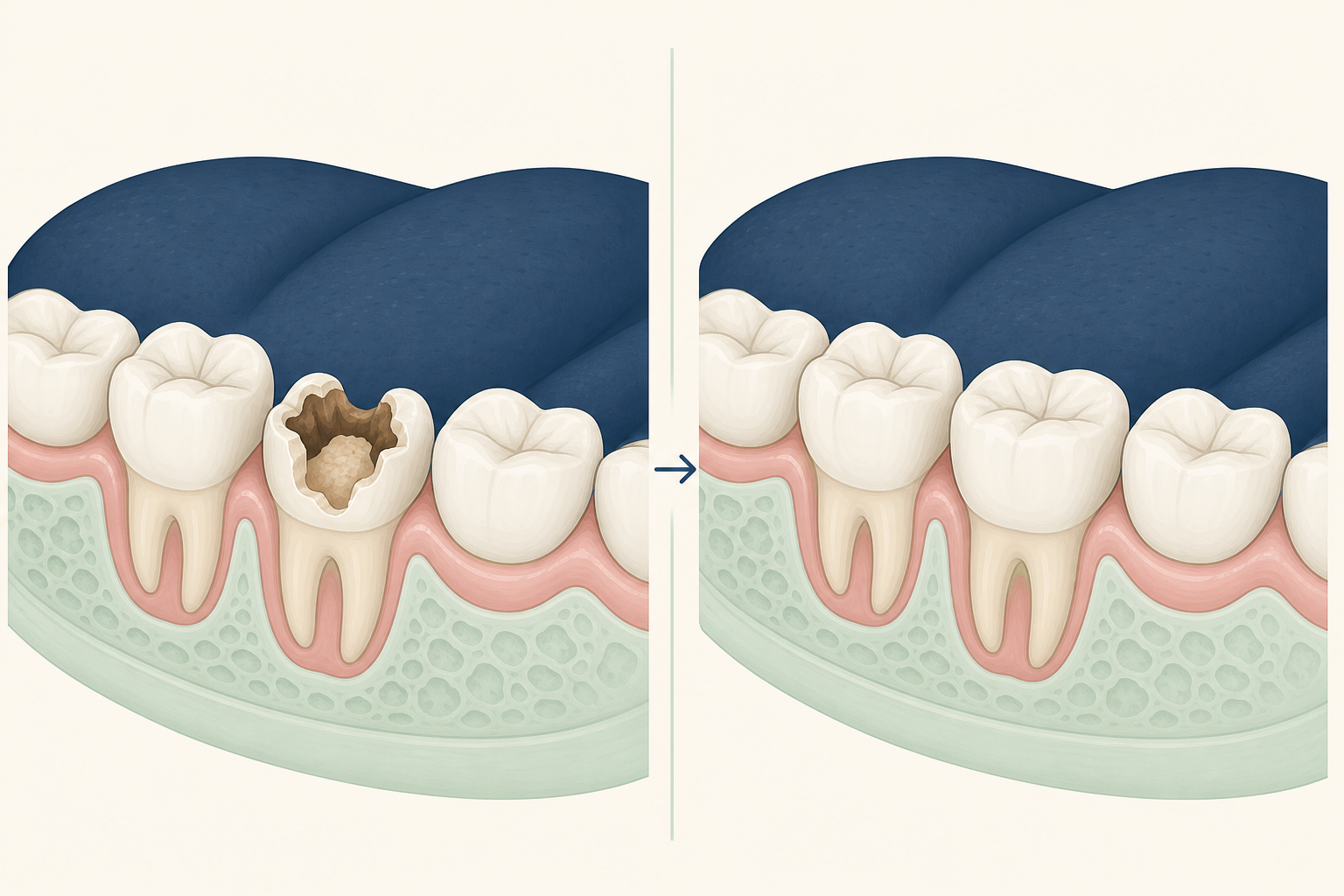 Illustrative diagram: Core Buildup