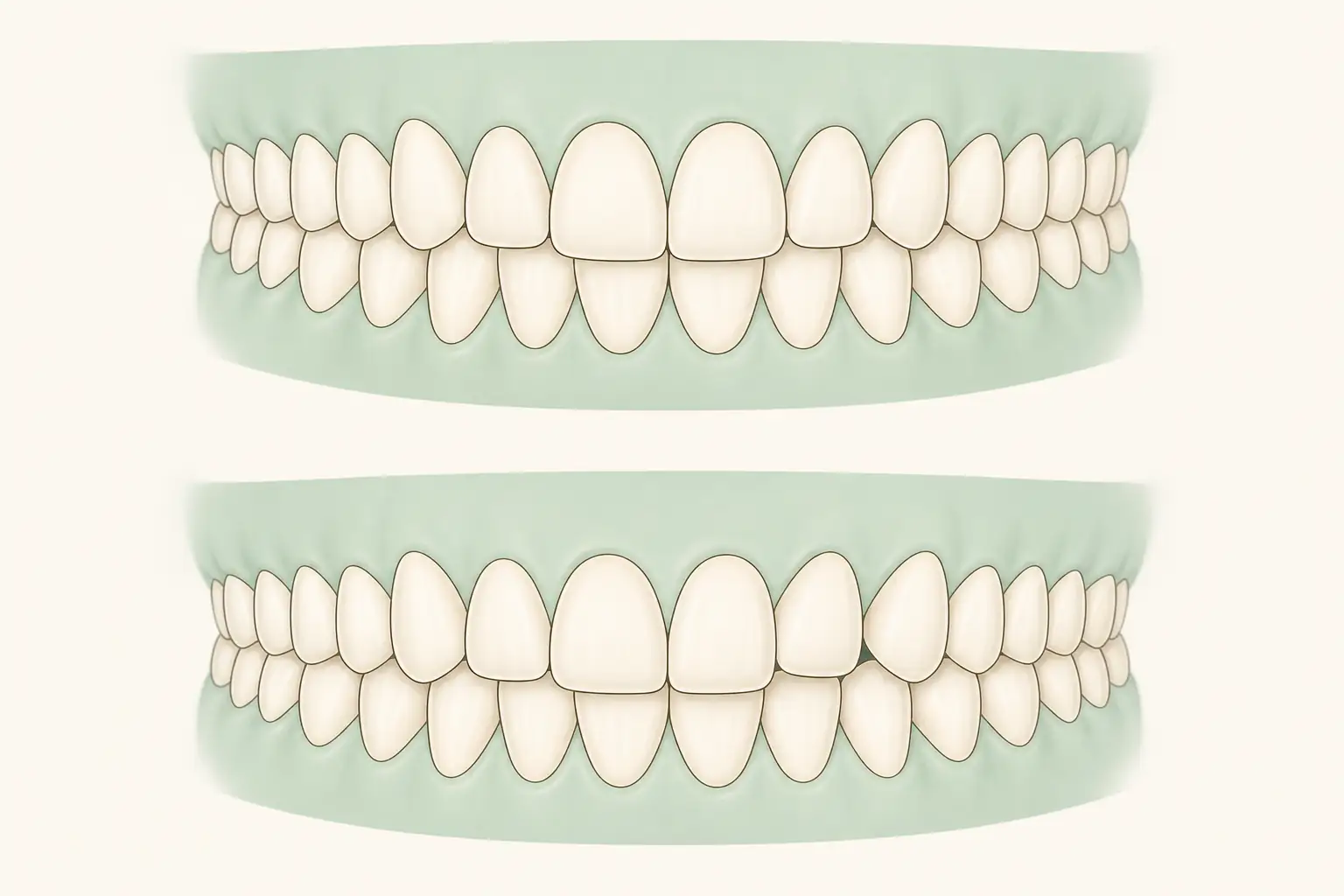 Tooth Position Anomaly dental educational illustration