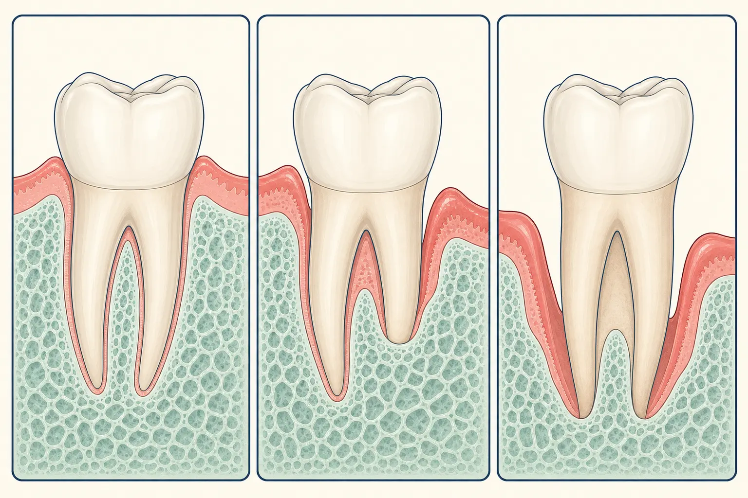Chronic Periodontitis dental educational illustration