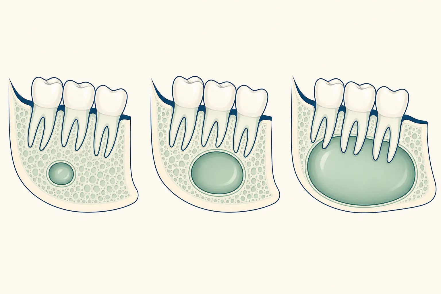 Jaw Cysts dental educational illustration