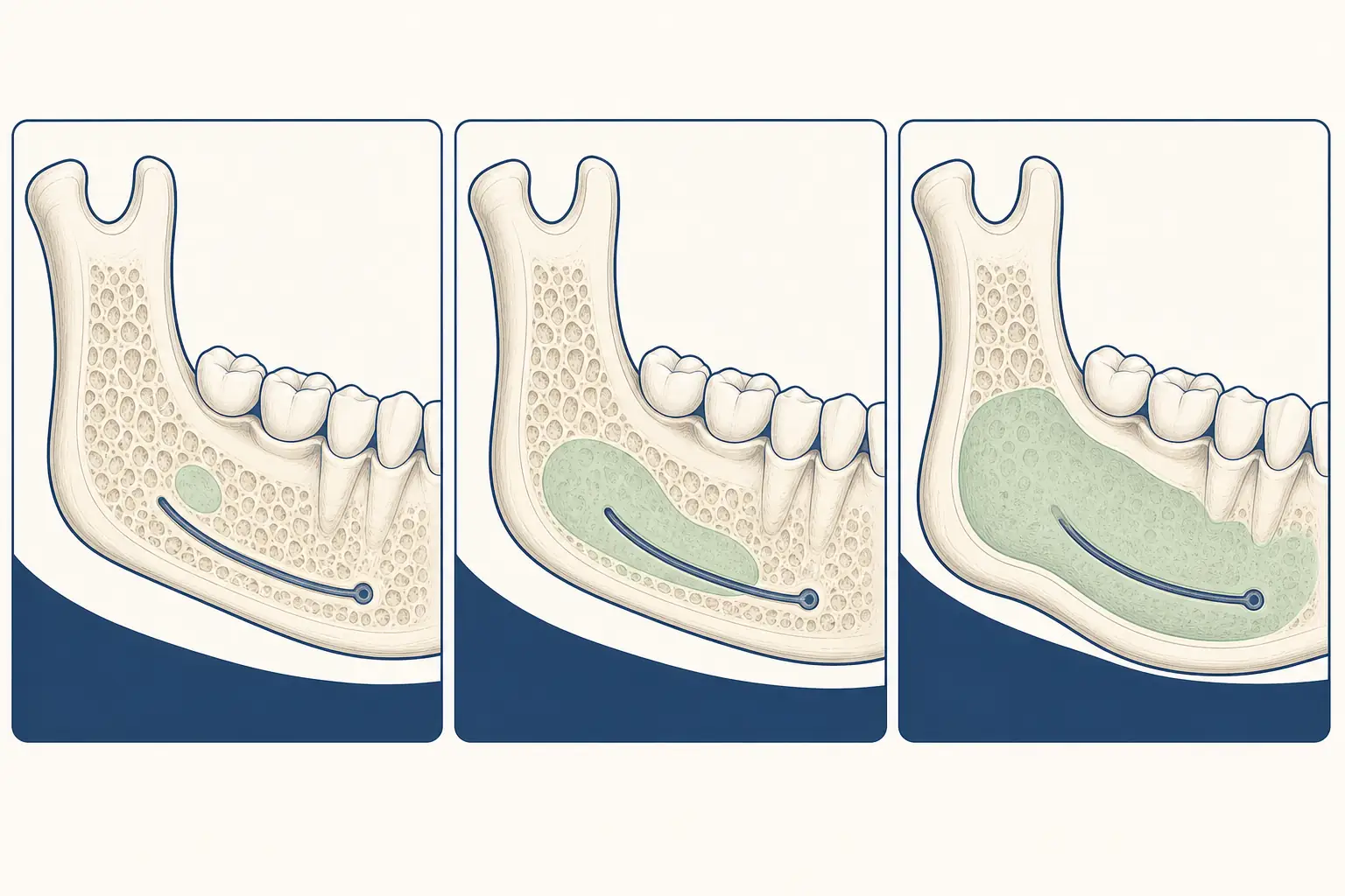 Inflammatory Jaw Condition dental educational illustration