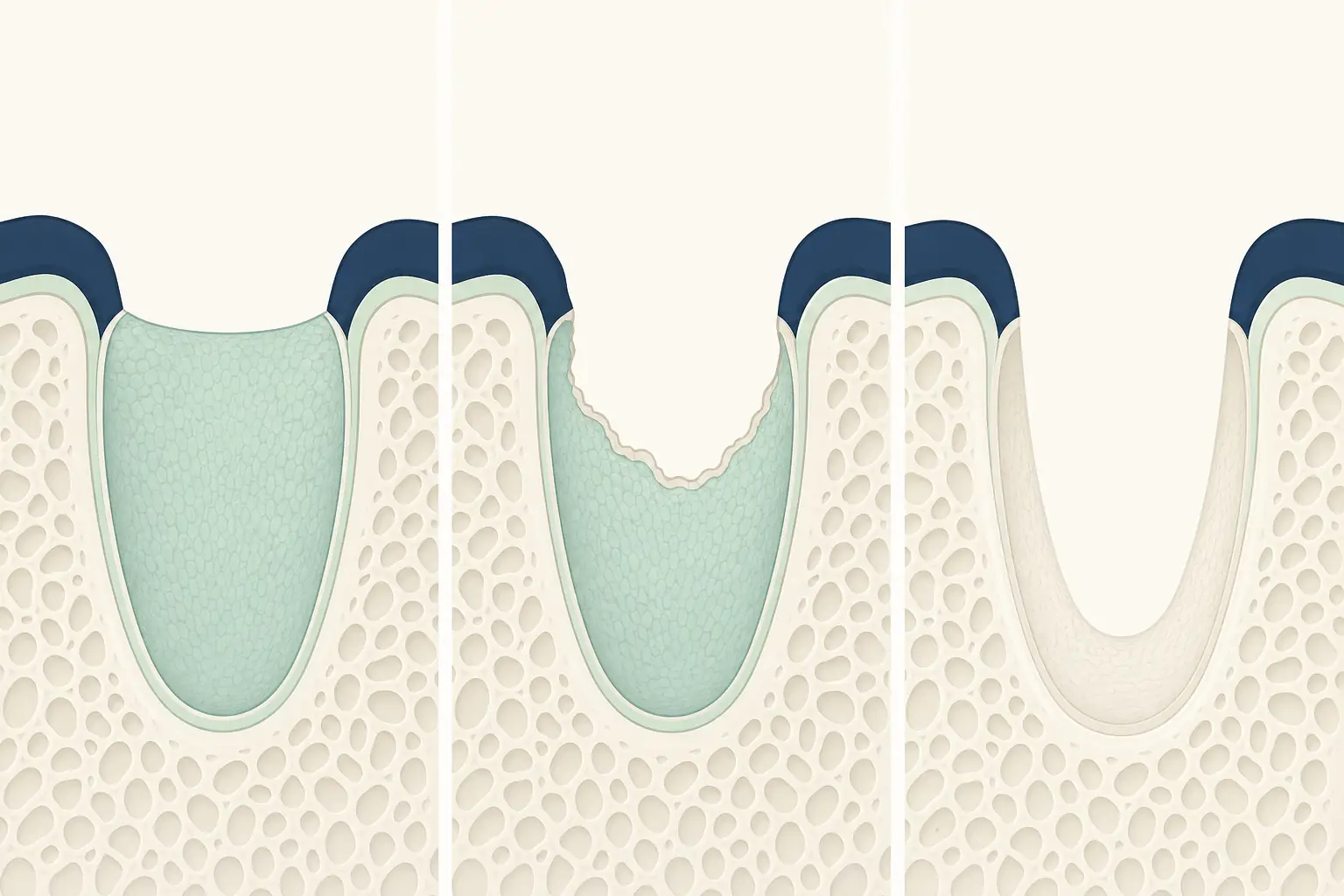 Dry Socket dental educational illustration