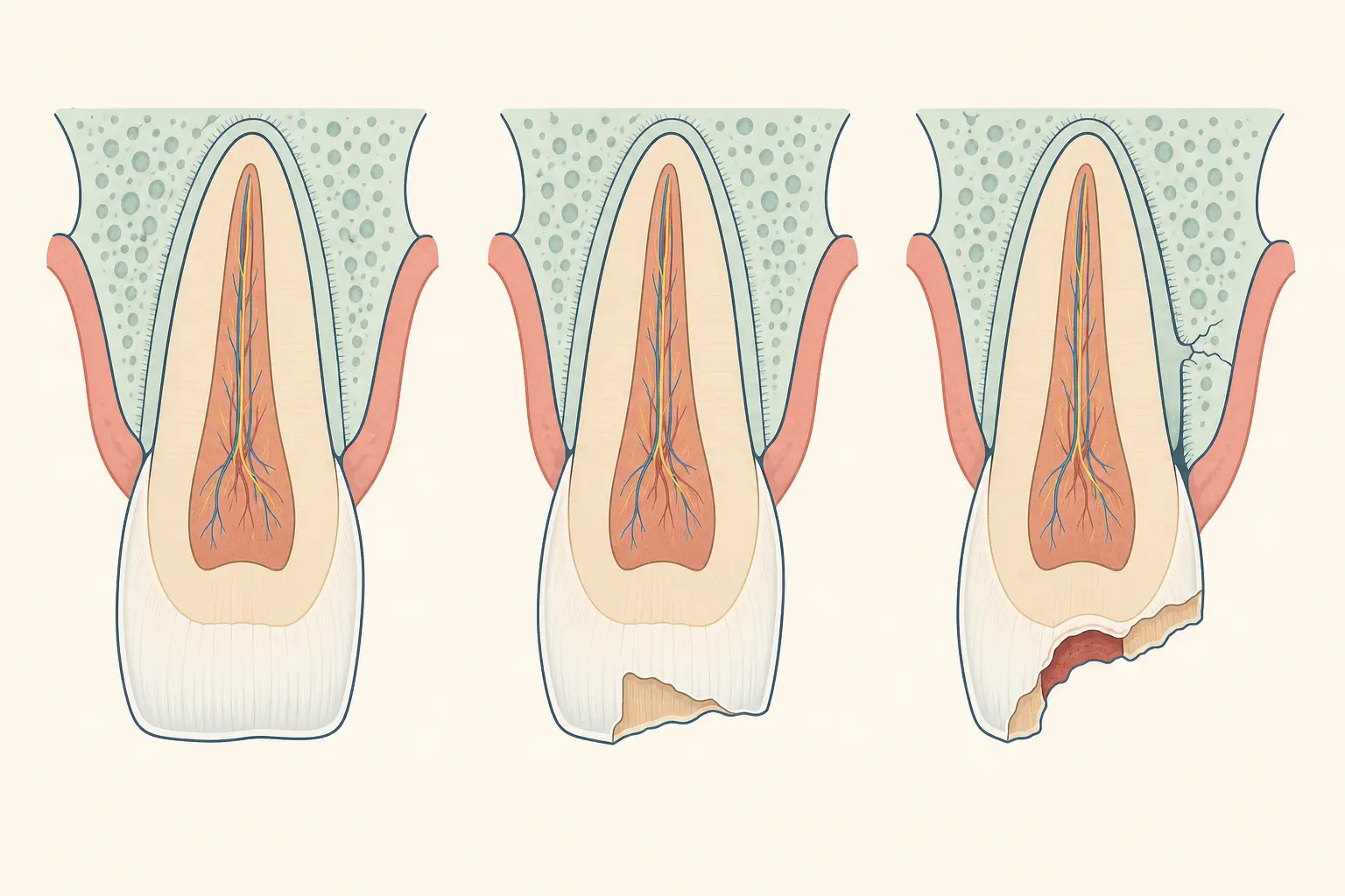 Dental Trauma dental educational illustration